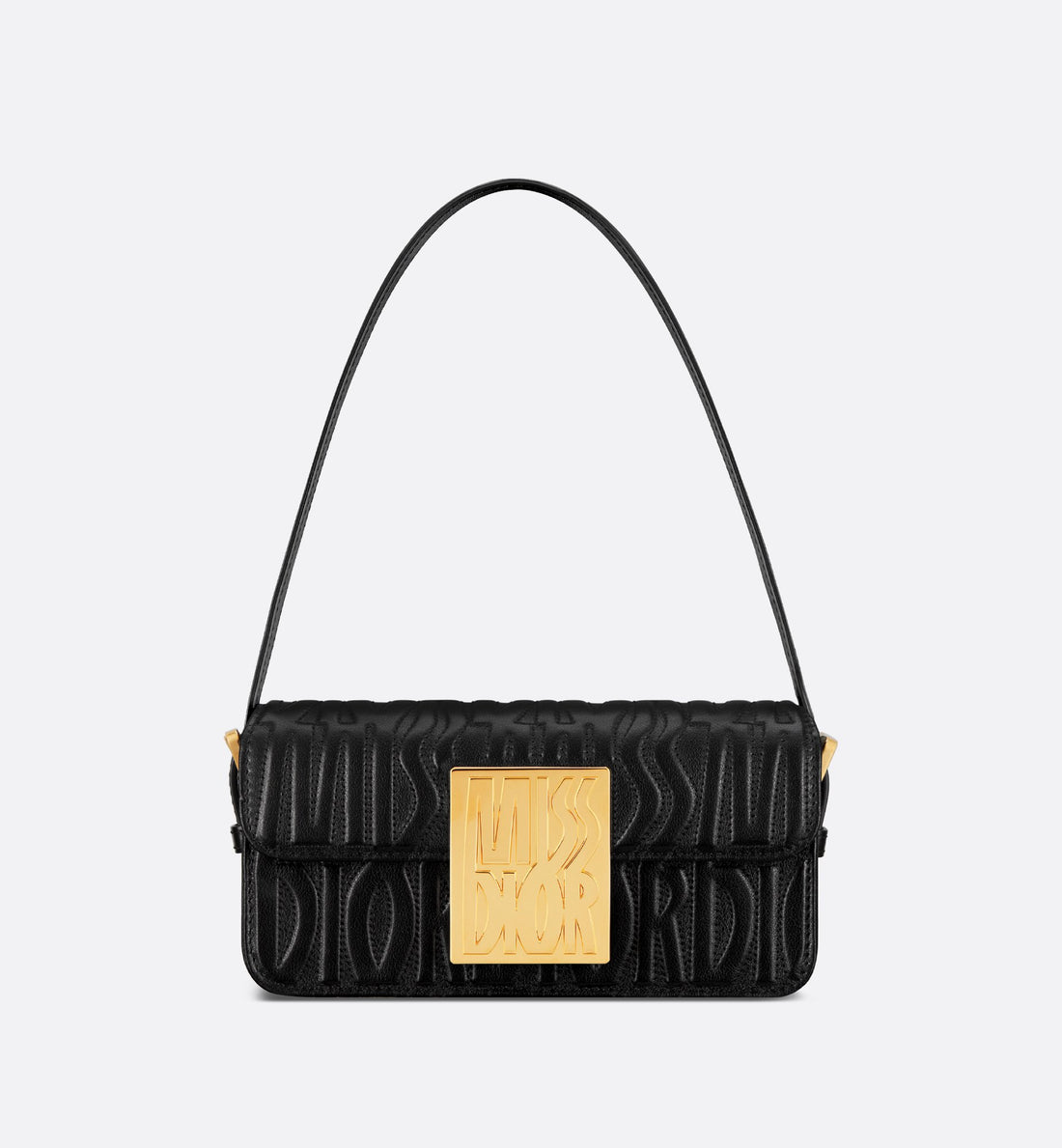 Miss Dior Flap Bag Black Quilted Miss Dior Allover Calfskin