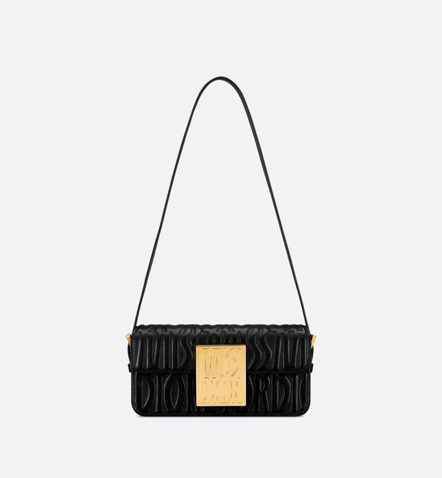 Miss Dior Flap Bag Black Quilted Miss Dior Allover Calfskin