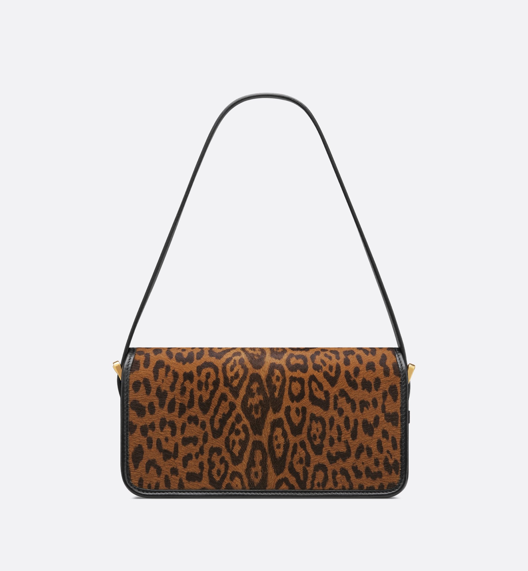 Miss Dior Flap Bag Camel Pony Hair Calfskin With Brown Leopard Motif