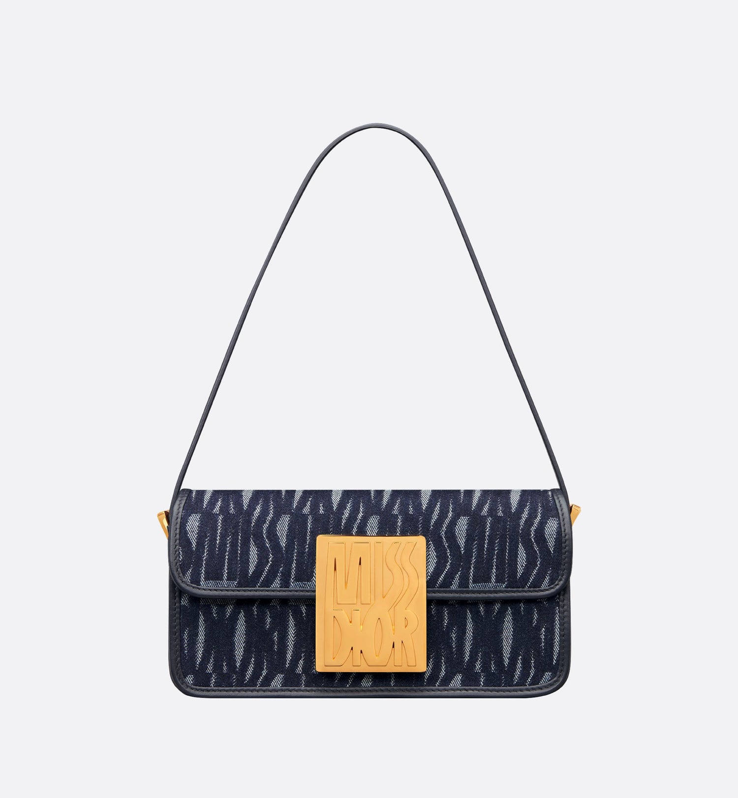 Miss Dior Flap Bag Blue Miss Dior Allover Denim