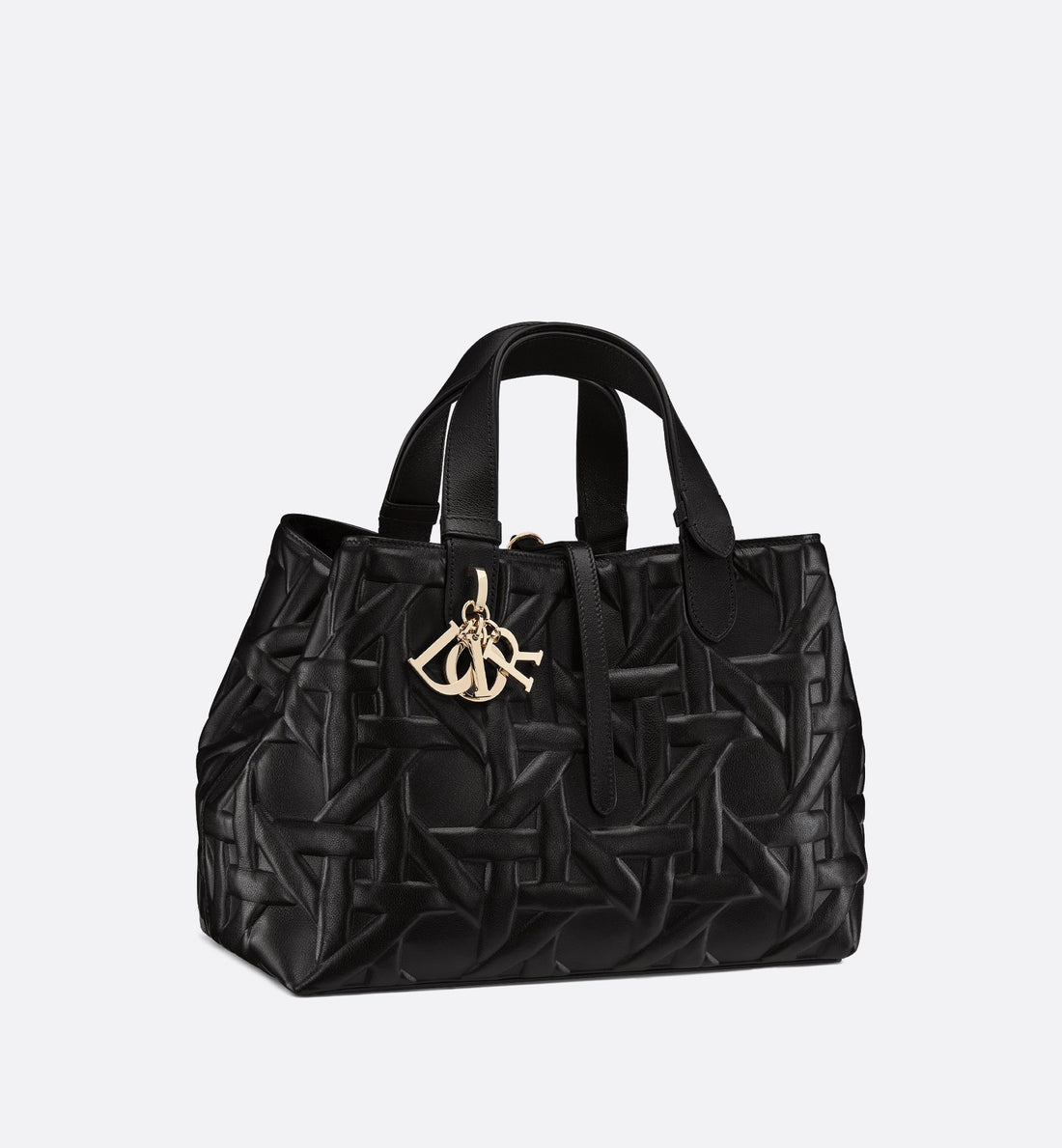 Medium Dior Toujours Bag Black Graphic Cannage Calfskin