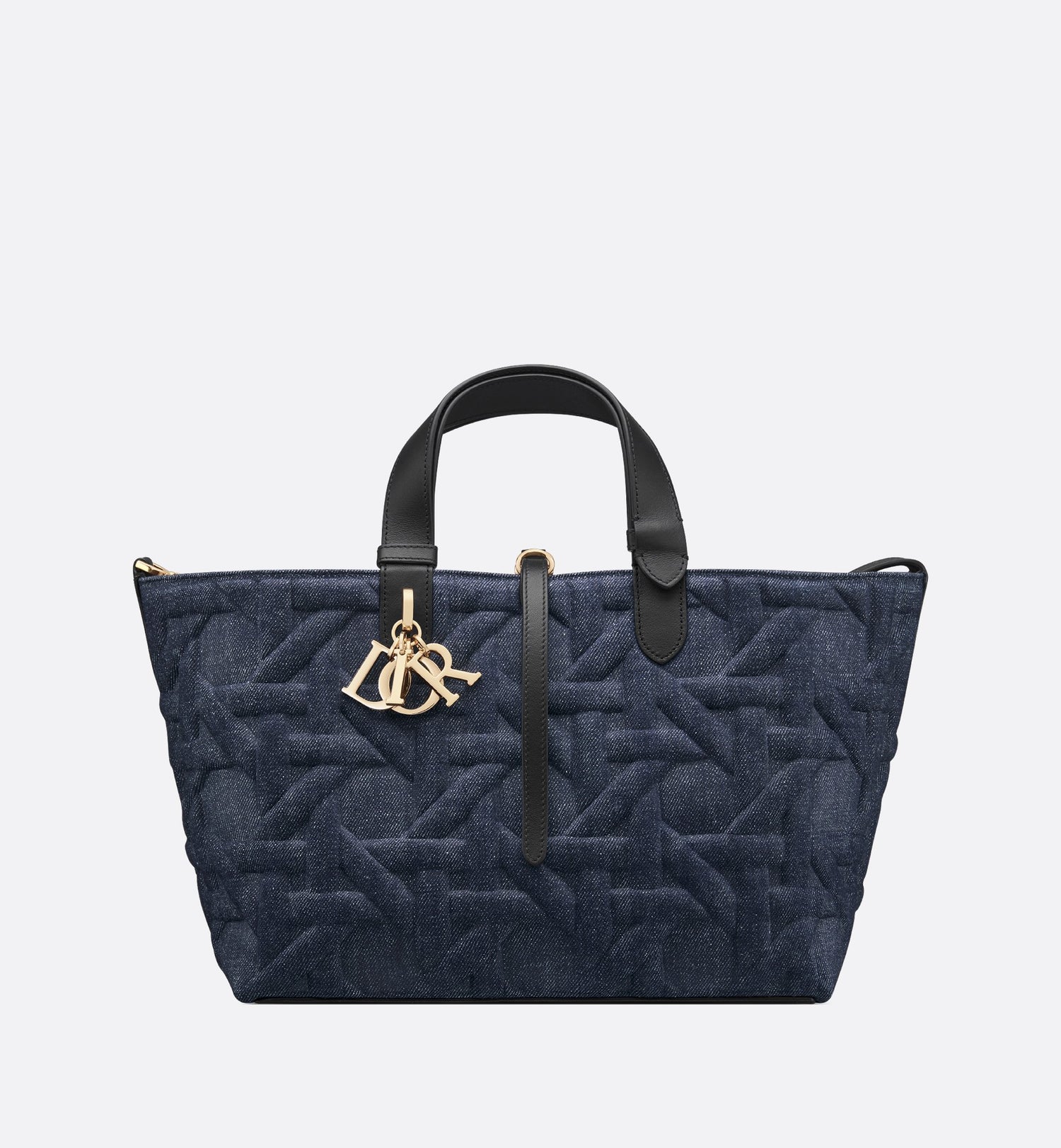 Medium Dior Toujours Bag Blue Graphic Cannage Denim