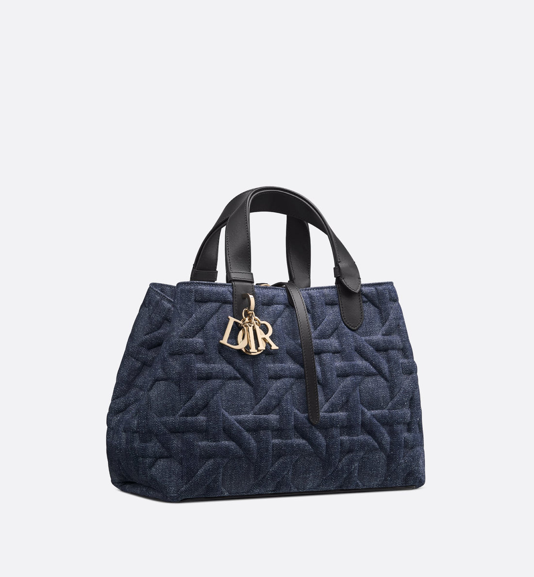 Medium Dior Toujours Bag Blue Graphic Cannage Denim