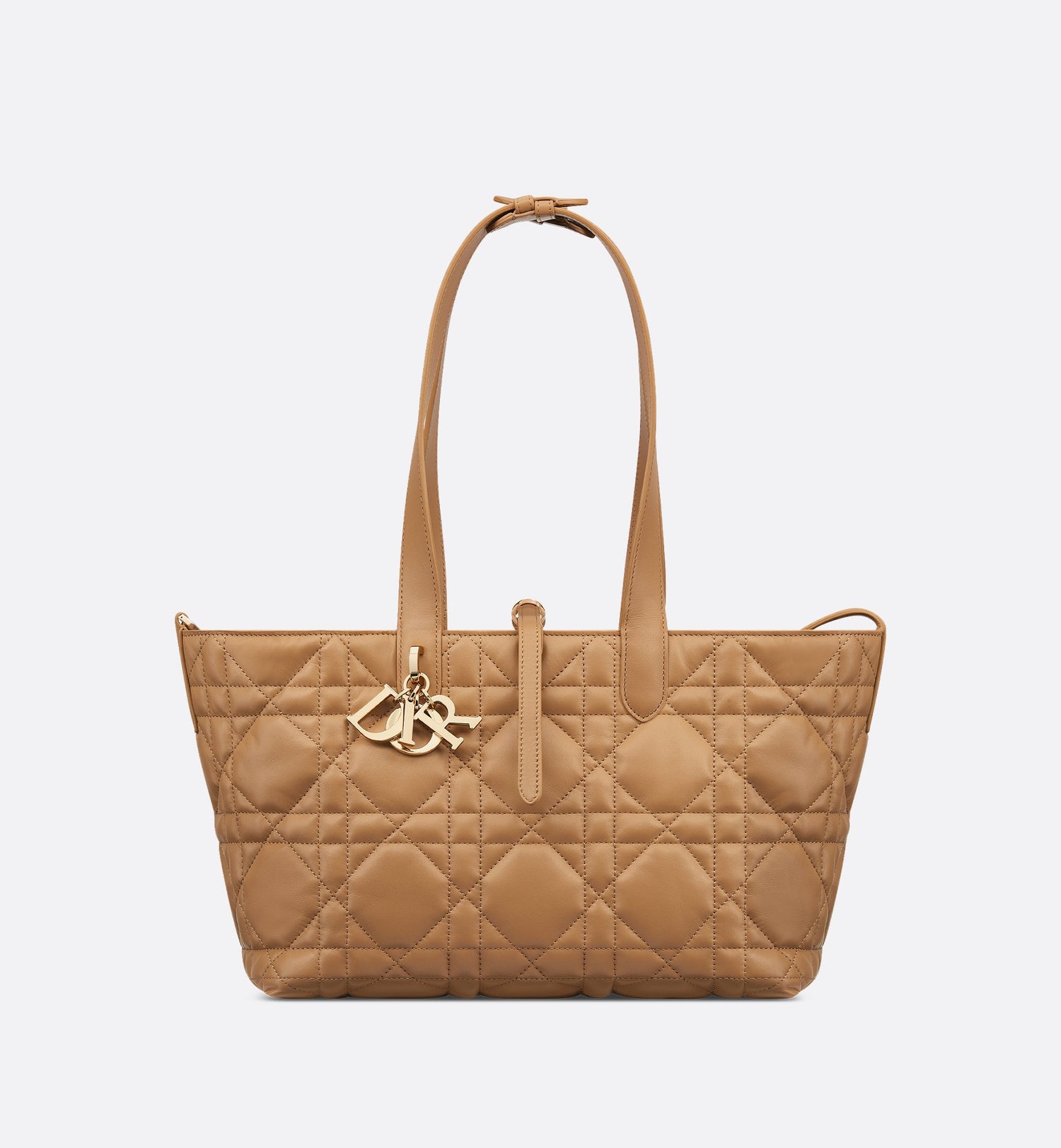 Medium Dior Toujours Bag Medium Tan Macrocannage Calfskin