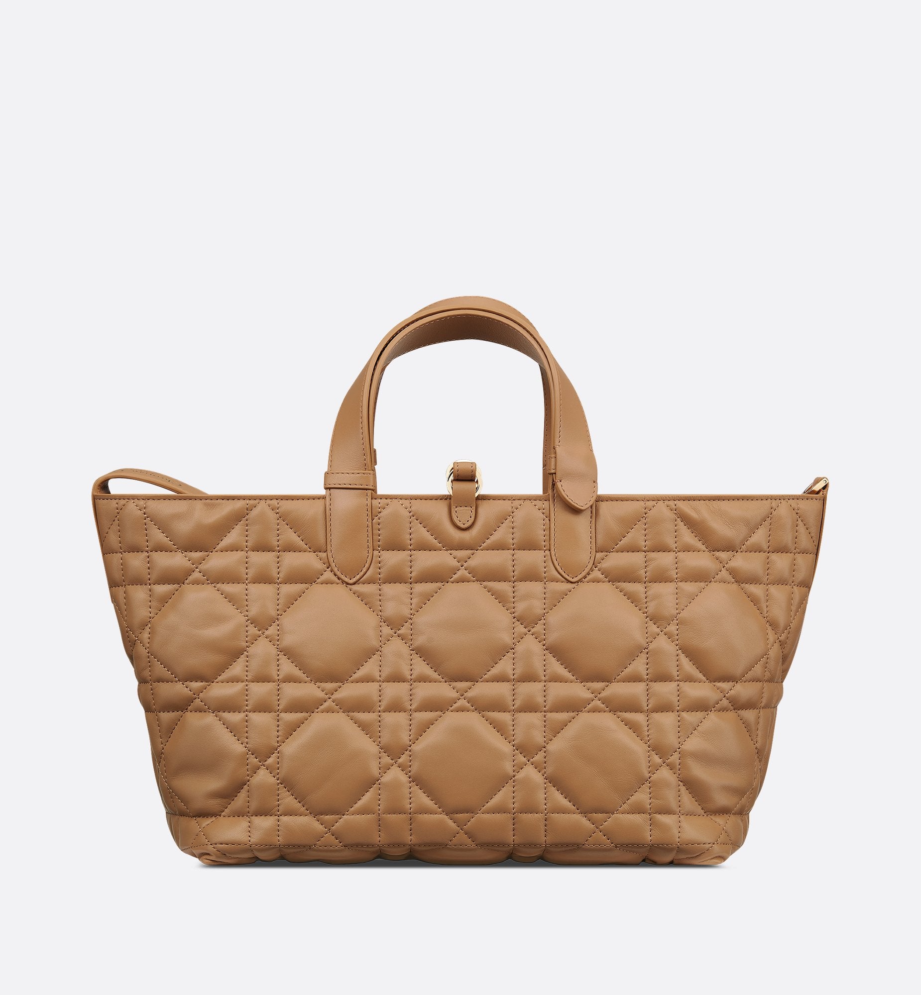 Medium Dior Toujours Bag Medium Tan Macrocannage Calfskin