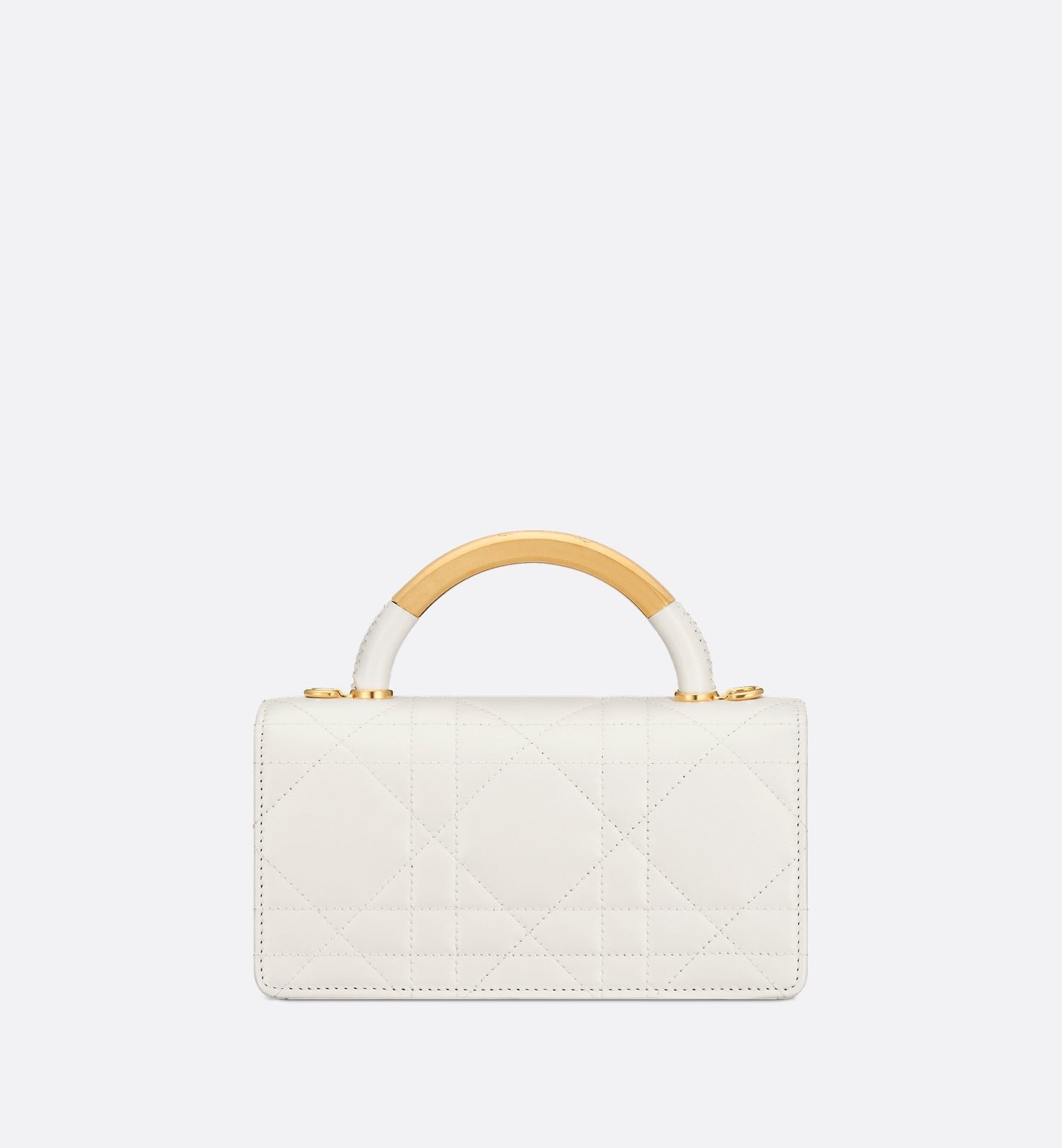 Mini Dior Ange Bag Latte Macrocannage Lambskin