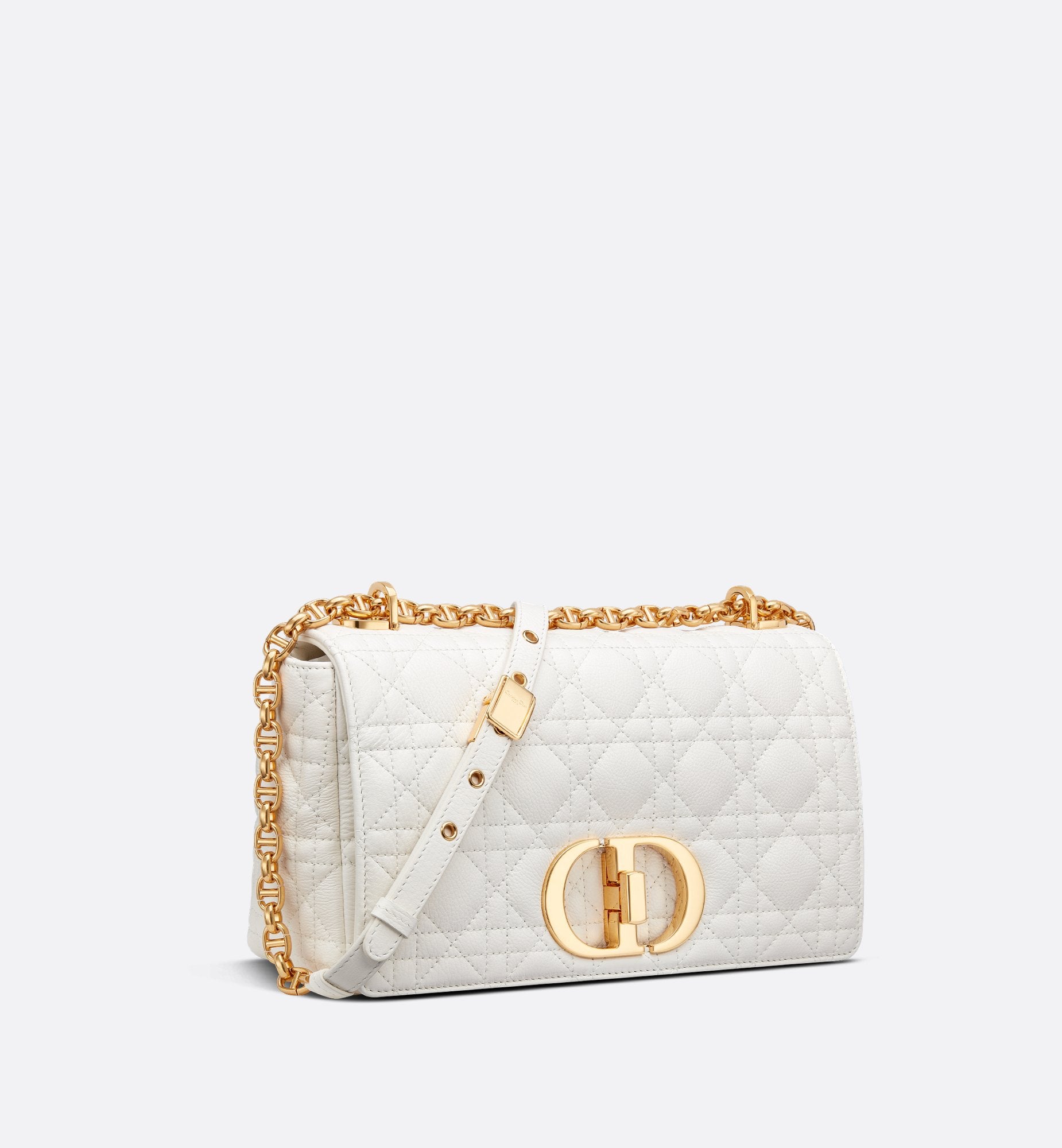 Medium Dior Caro Bag Ivory Cannage Supple Calfskin And Lambskin