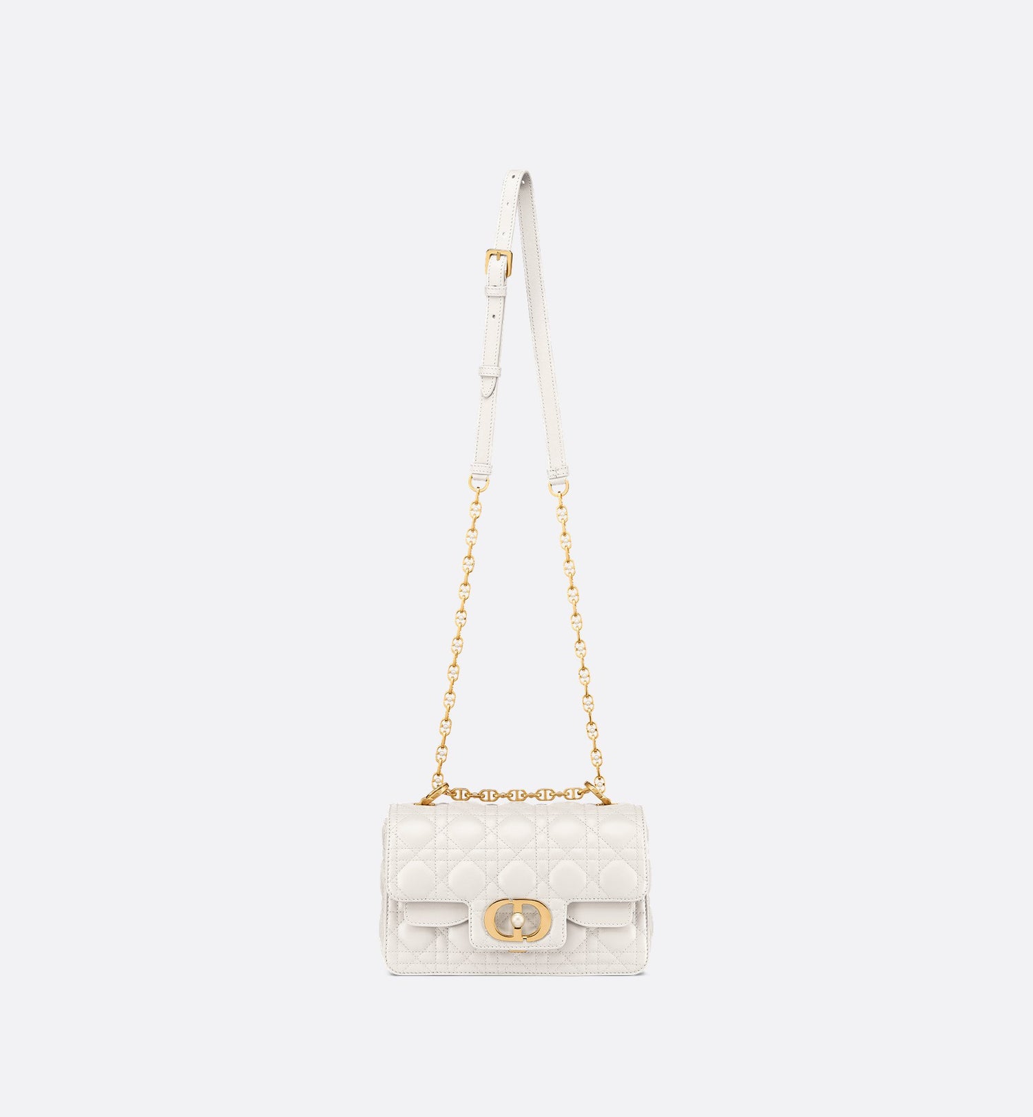 Small Dior Jolie Top Handle Bag Latte Cannage Calfskin