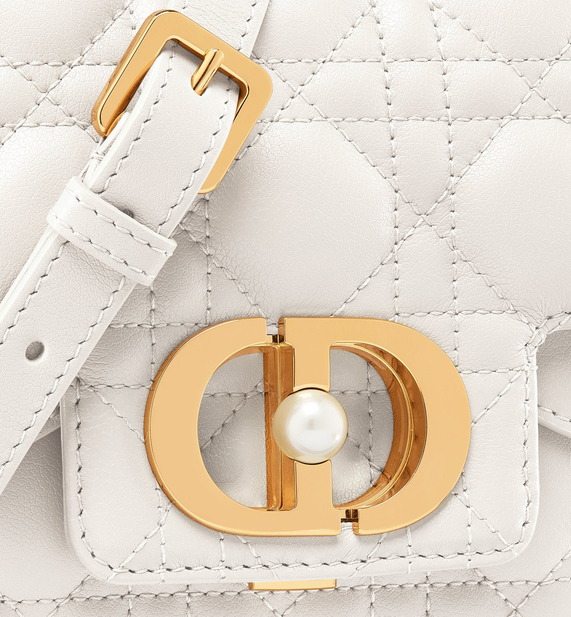 Small Dior Jolie Top Handle Bag Latte Cannage Calfskin