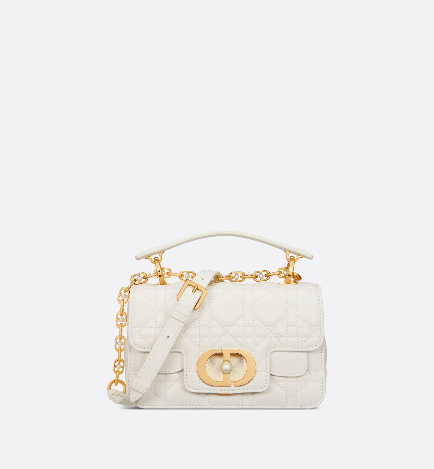 Mini Dior Jolie Top Handle Bag Latte Cannage Calfskin