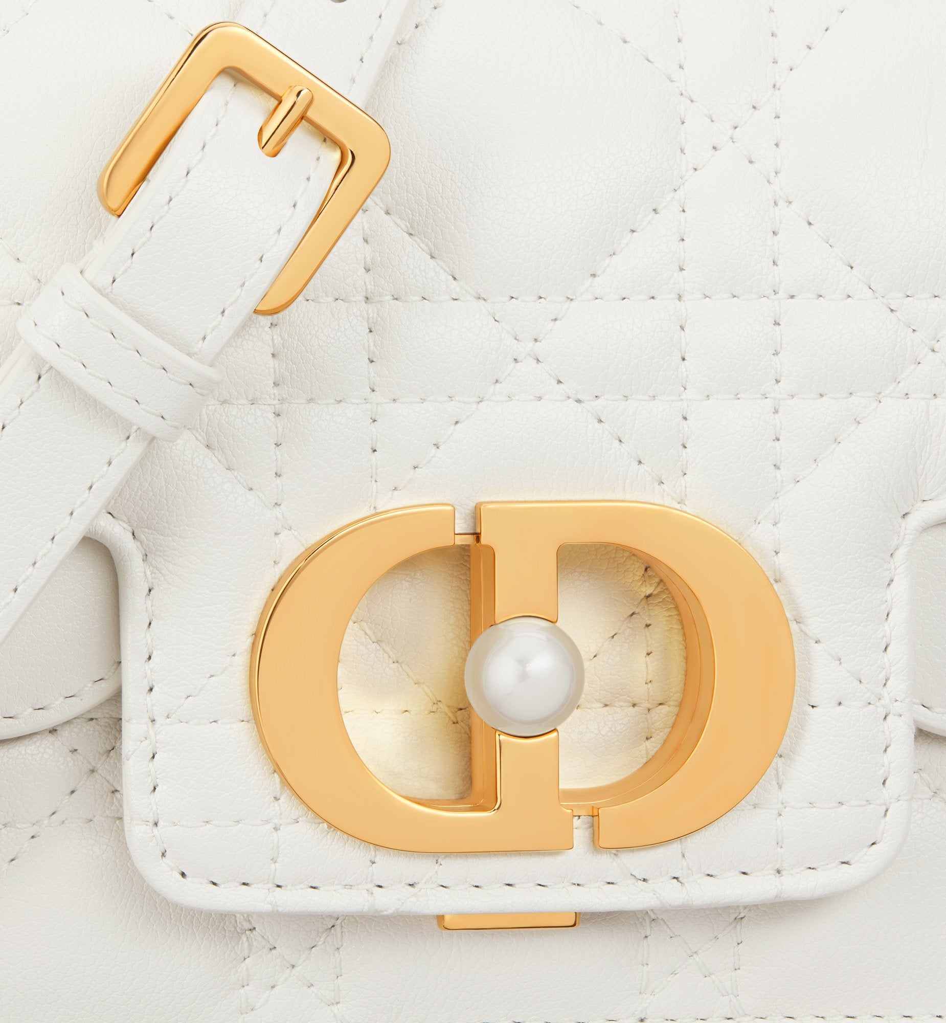 Mini Dior Jolie Top Handle Bag Latte Cannage Calfskin