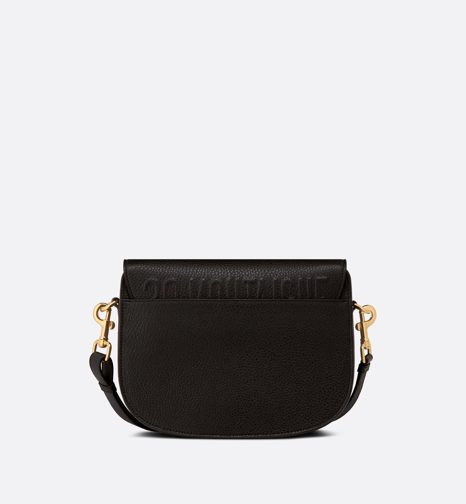 Medium Dior Bobby Bag Black Grained Calfskin