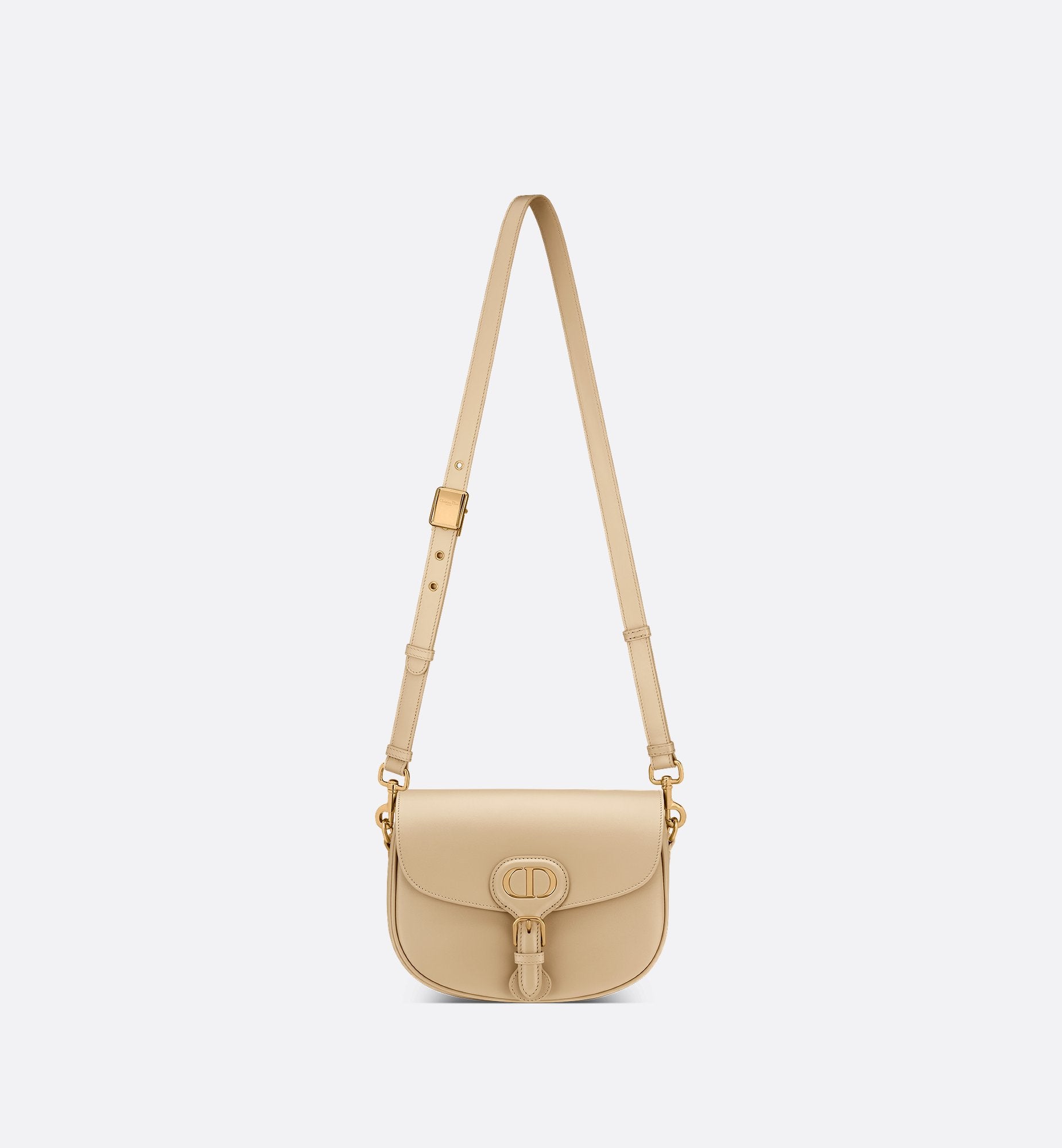 Medium Dior Bobby Bag Beige Box Calfskin