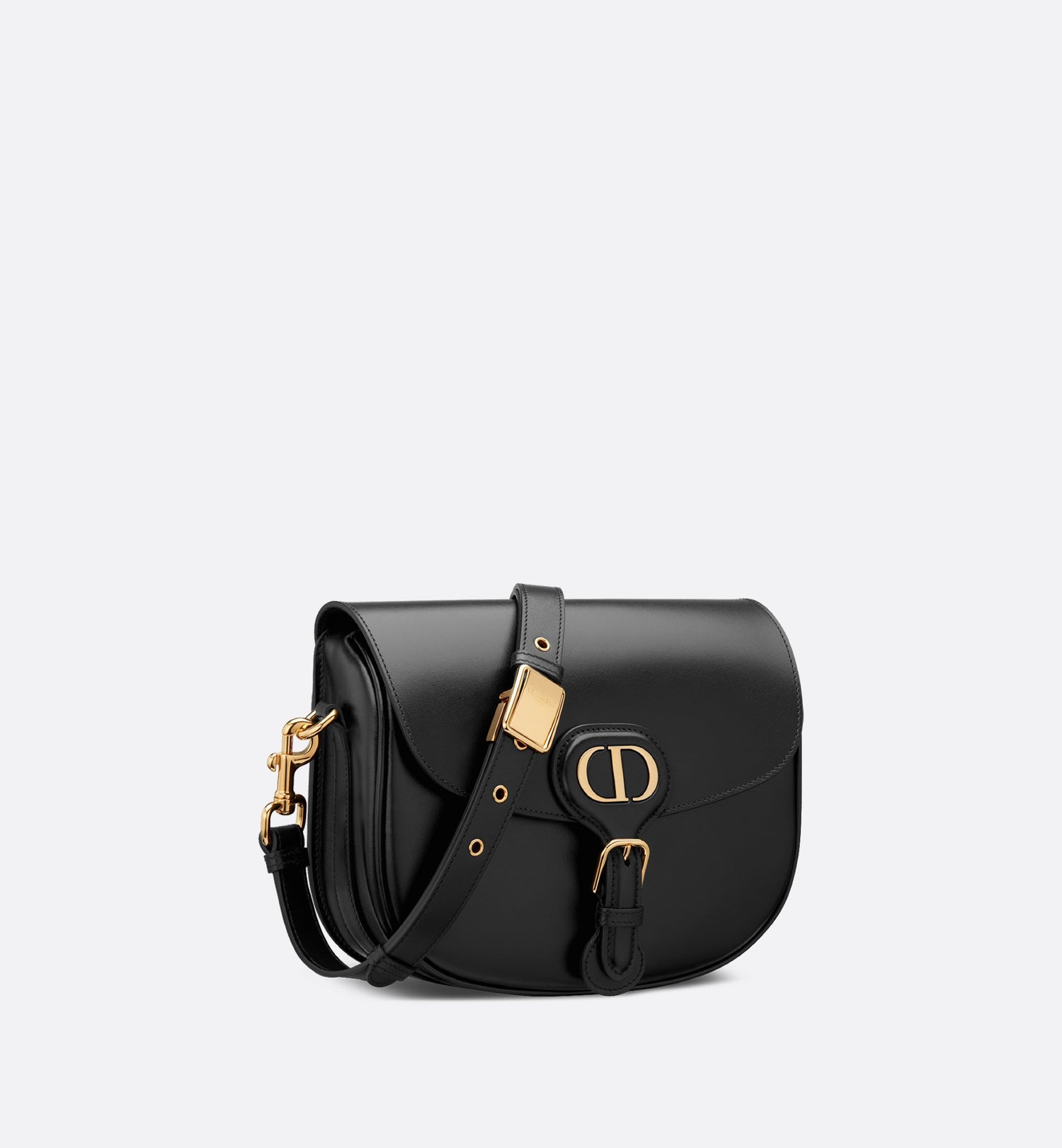 Medium Dior Bobby Bag Black Box Calfskin