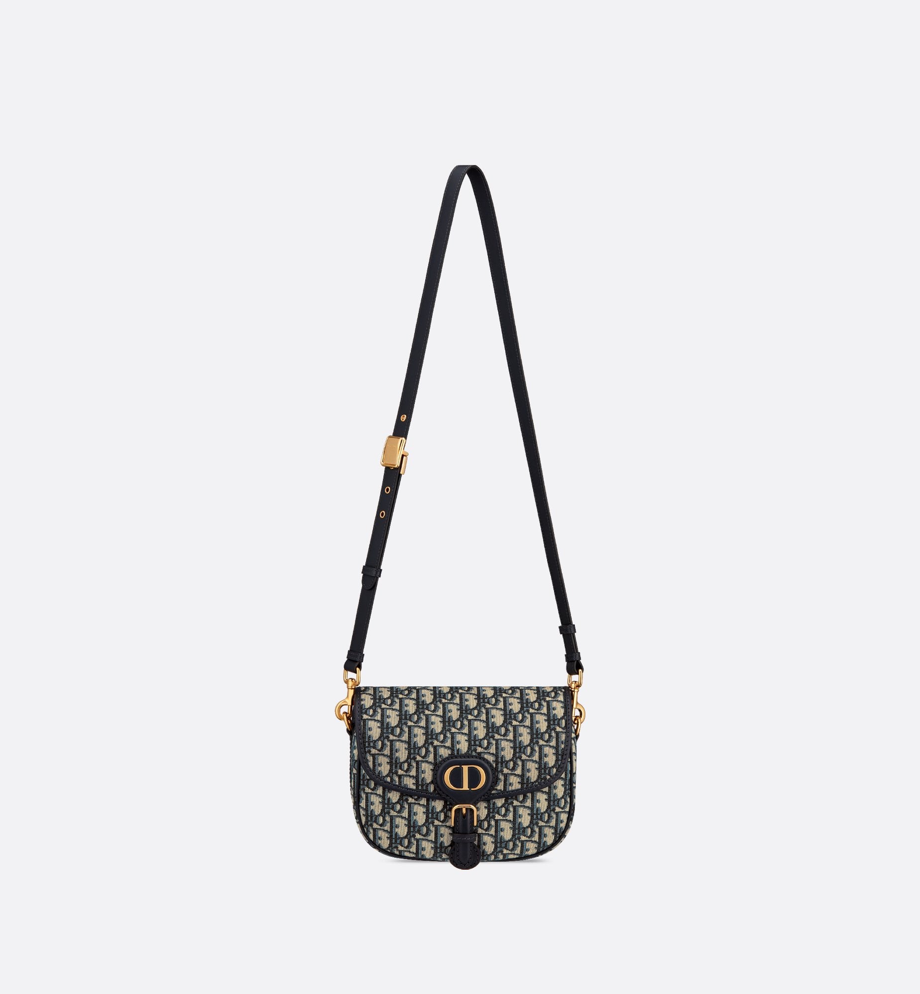 Medium Dior Bobby Bag Blue Dior Oblique Jacquard