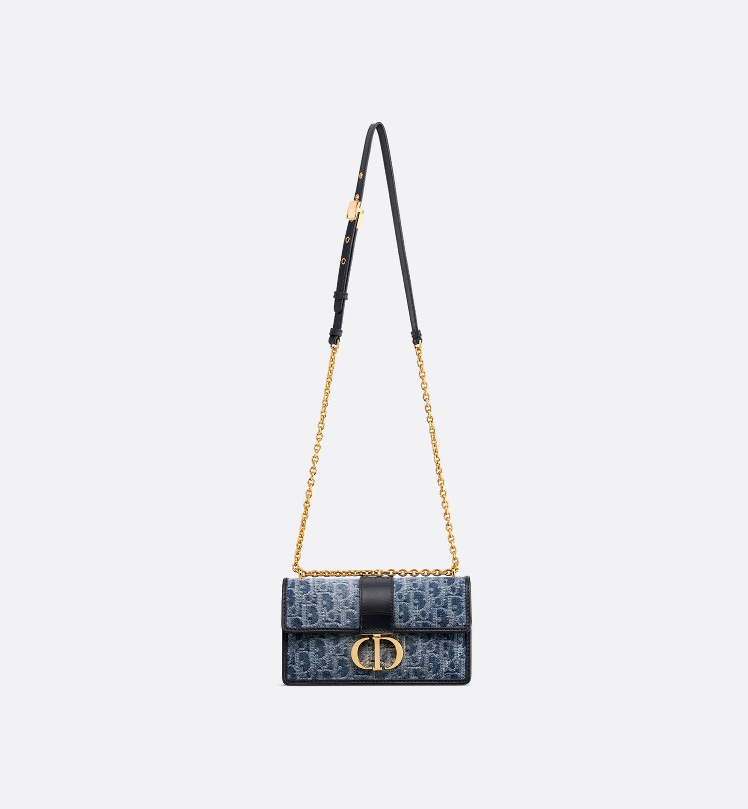 Medium D-Vibe Bowling Bag Blue Dior Oblique Jacquard