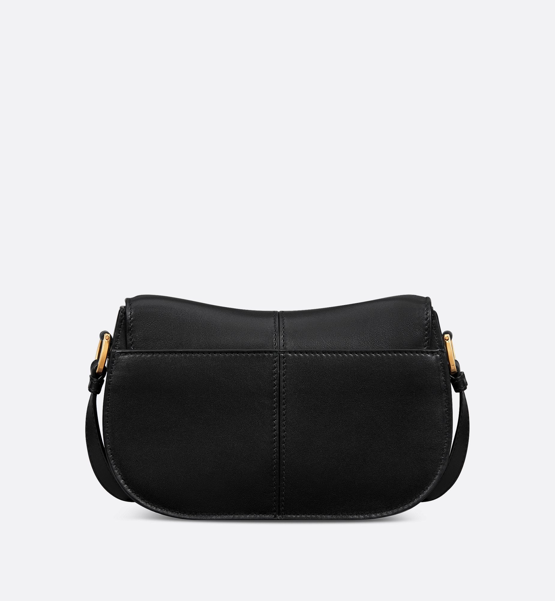 Small Cd Besace Bag Black Calfskin