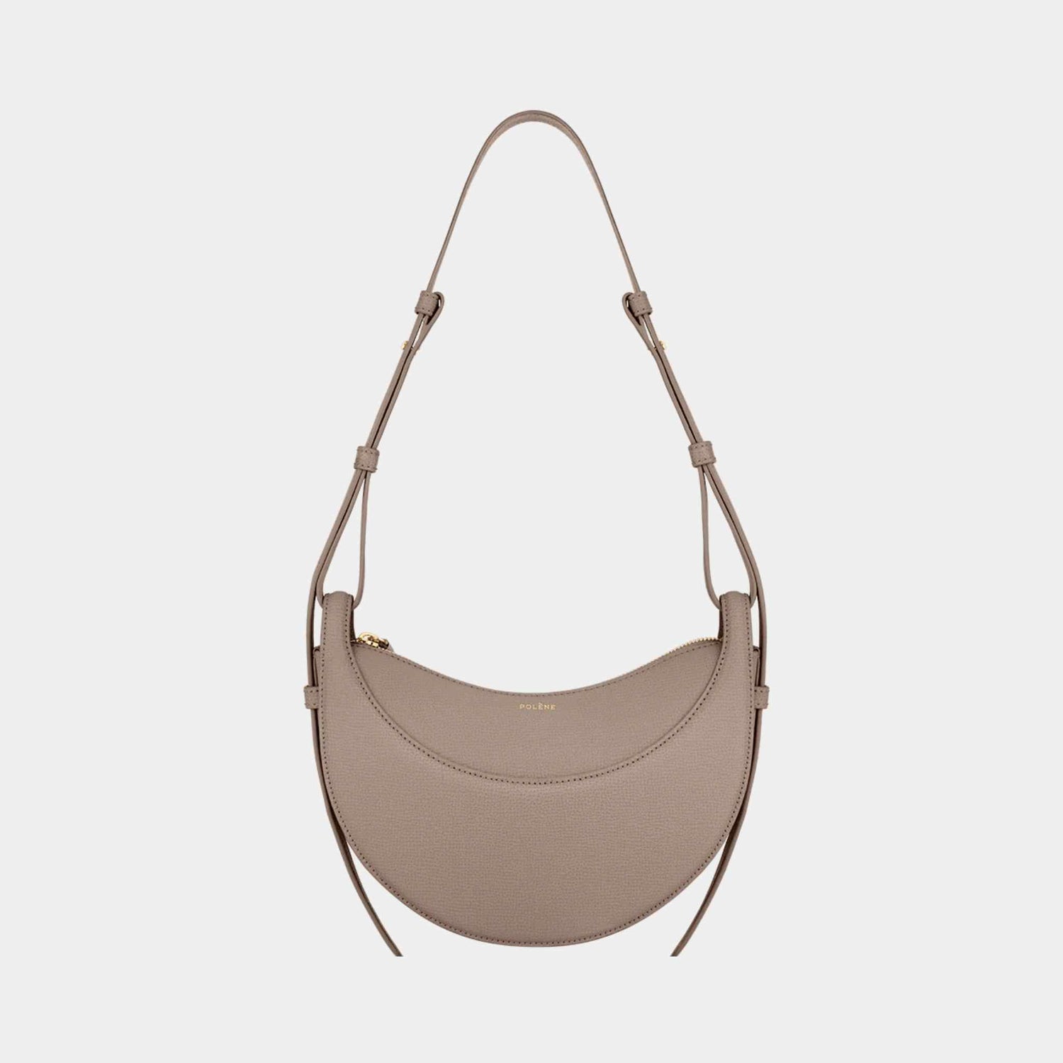 Polene Numero Dix Edition Handbag Edition Taupe Graine, Front View