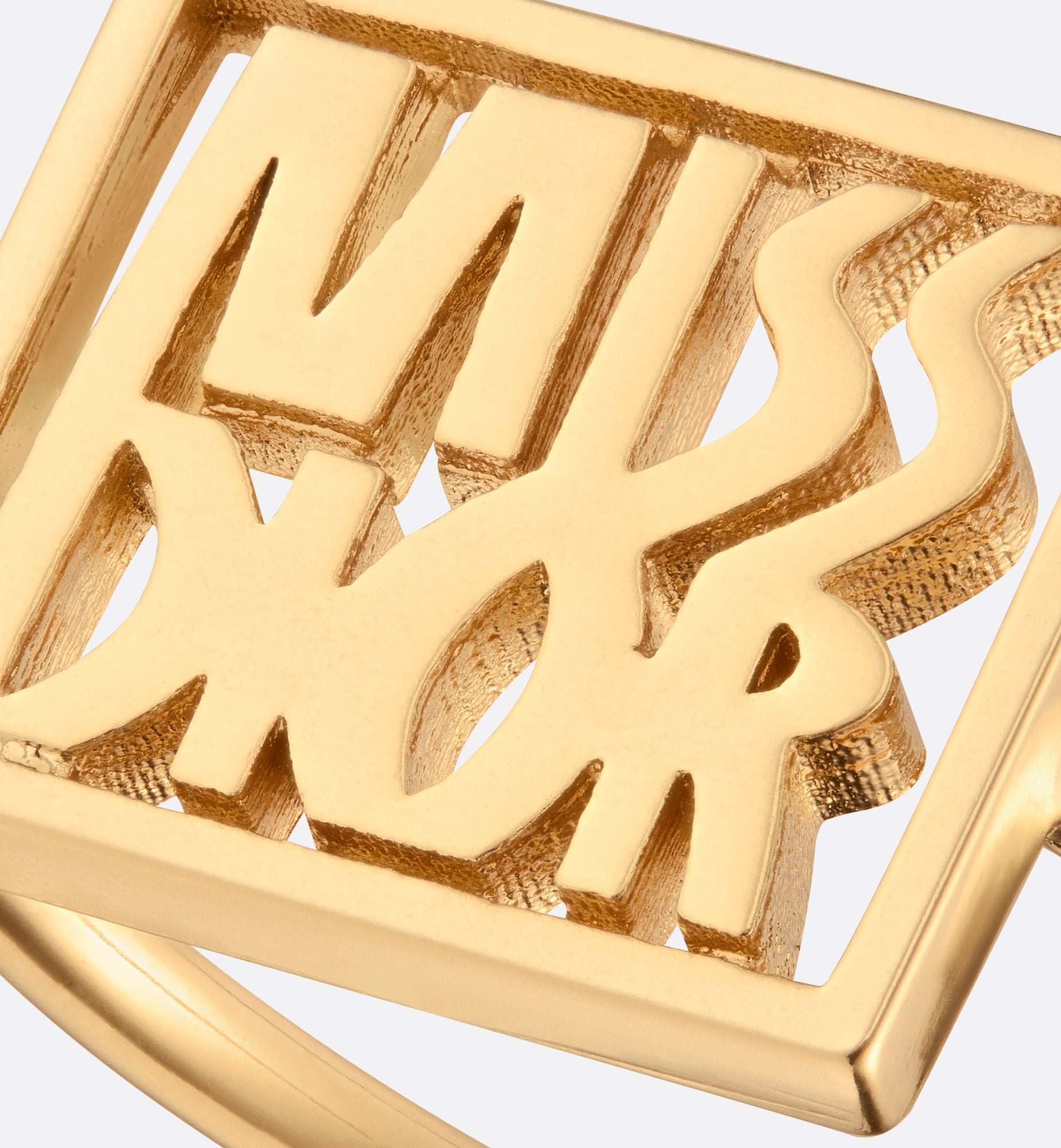 Miss Dior Ring Gold Finish Metal