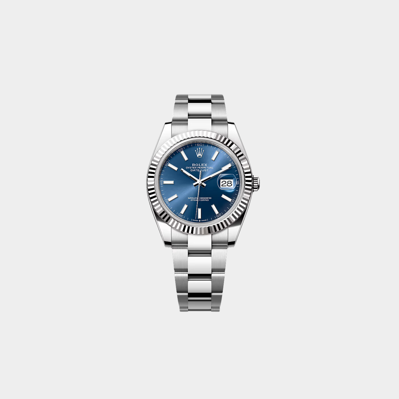 Datejust 41 Blue Dial Oyster Bracelet Watch 126334