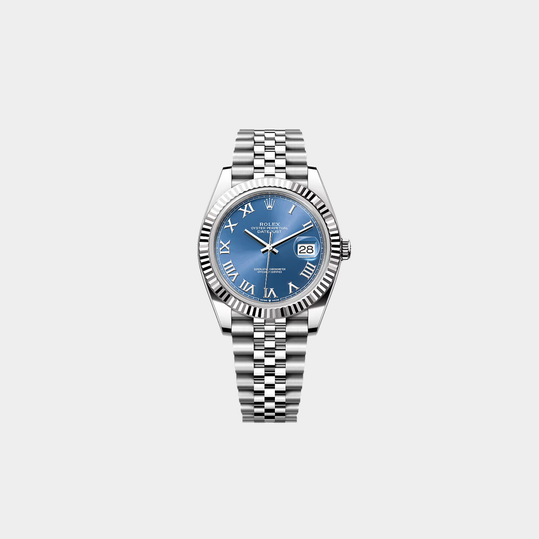 Rolex Datejust 41 Blue Roman Numeral Dial Men&