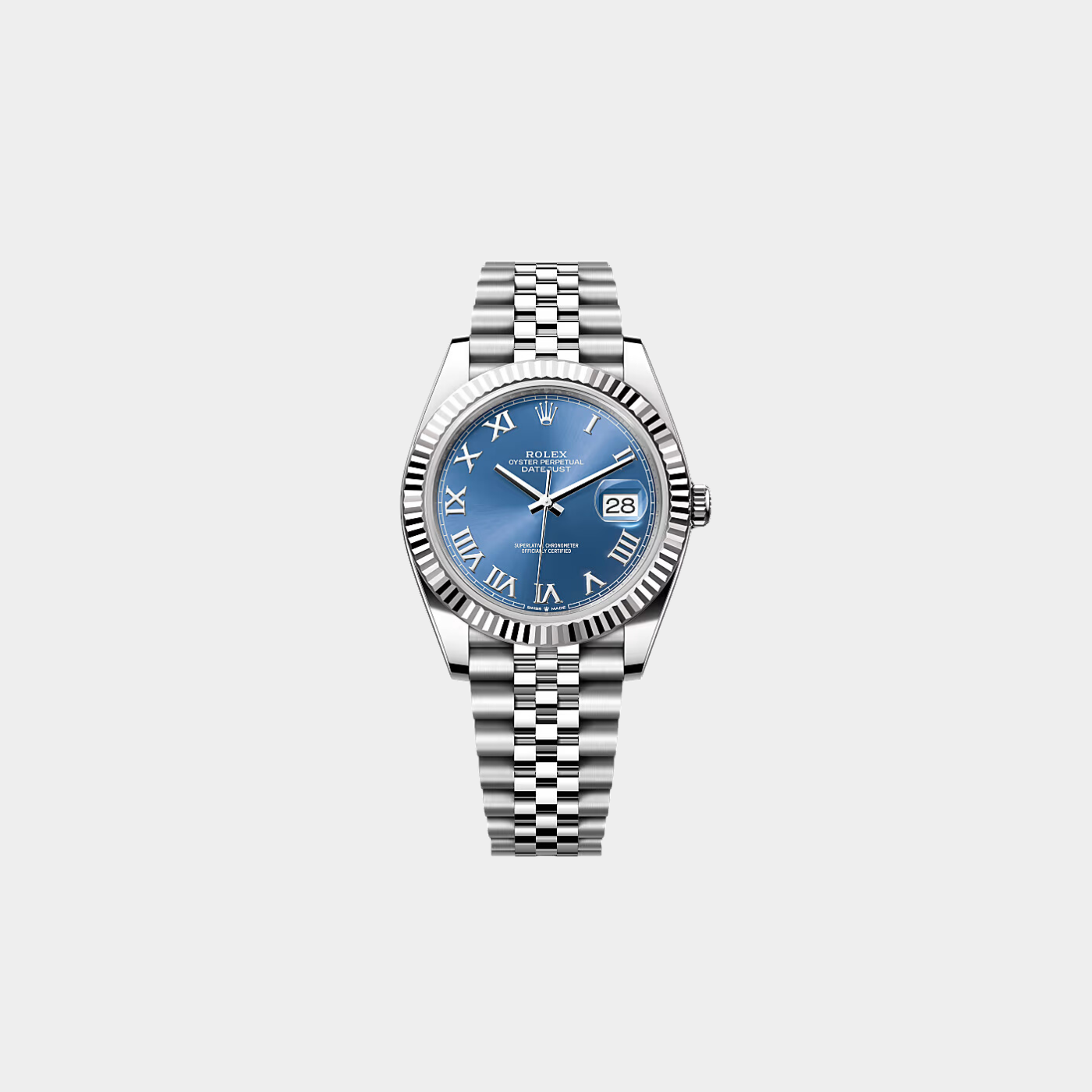 Rolex Datejust 41 Blue Roman Numeral Dial Men&