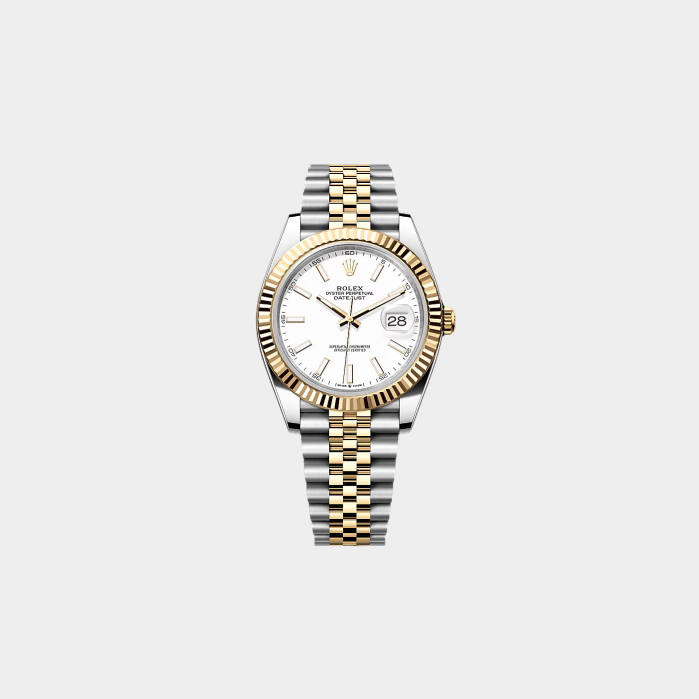 Datejust 41 White Dial Jubilee Bracelet 126333