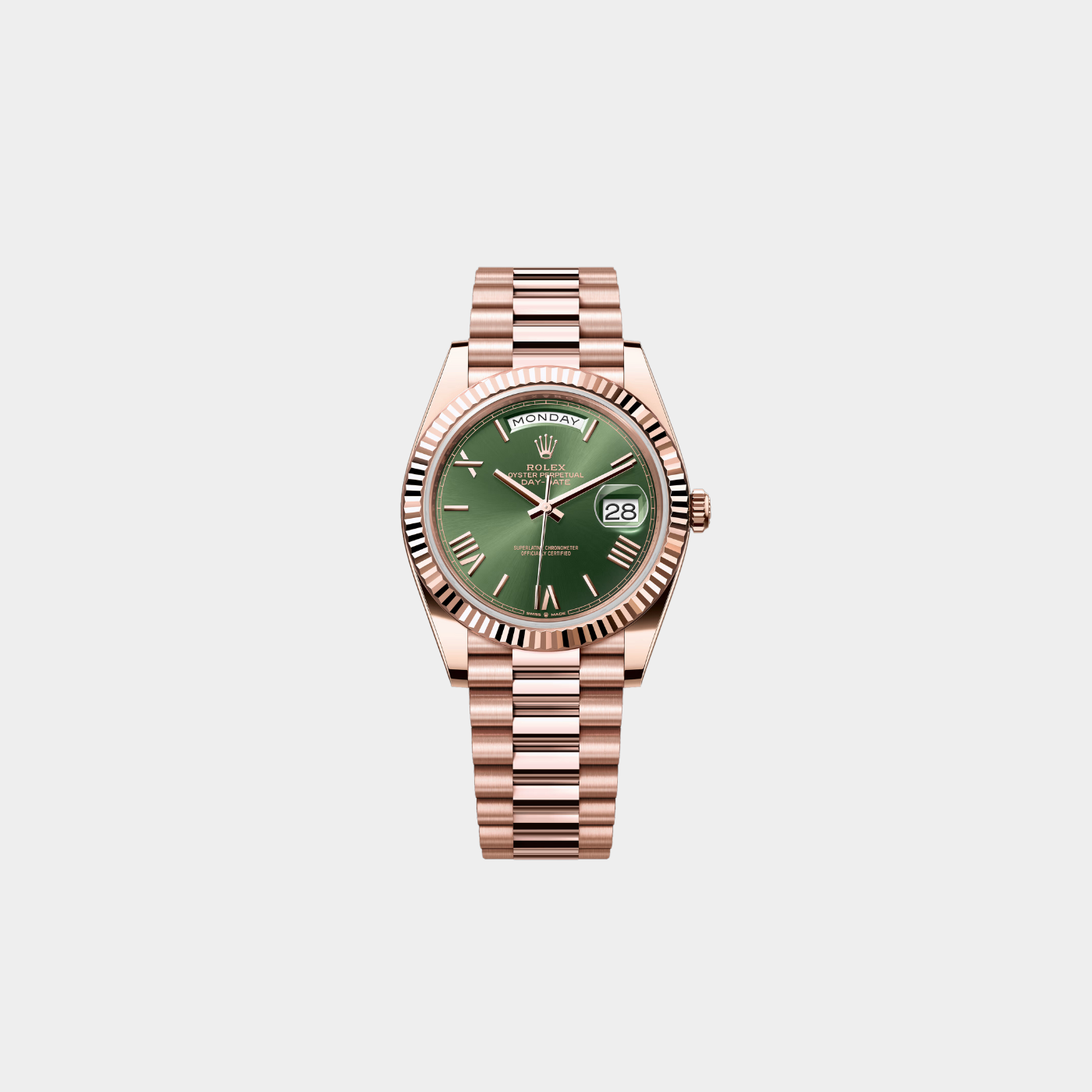 Rolex Day-Date 40 Green Dial Rose Gold 228235