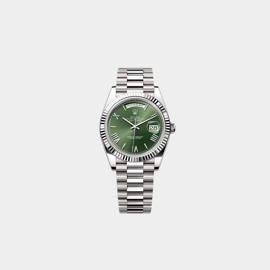 Rolex Day-Date 40 Green Dial White Gold 228239