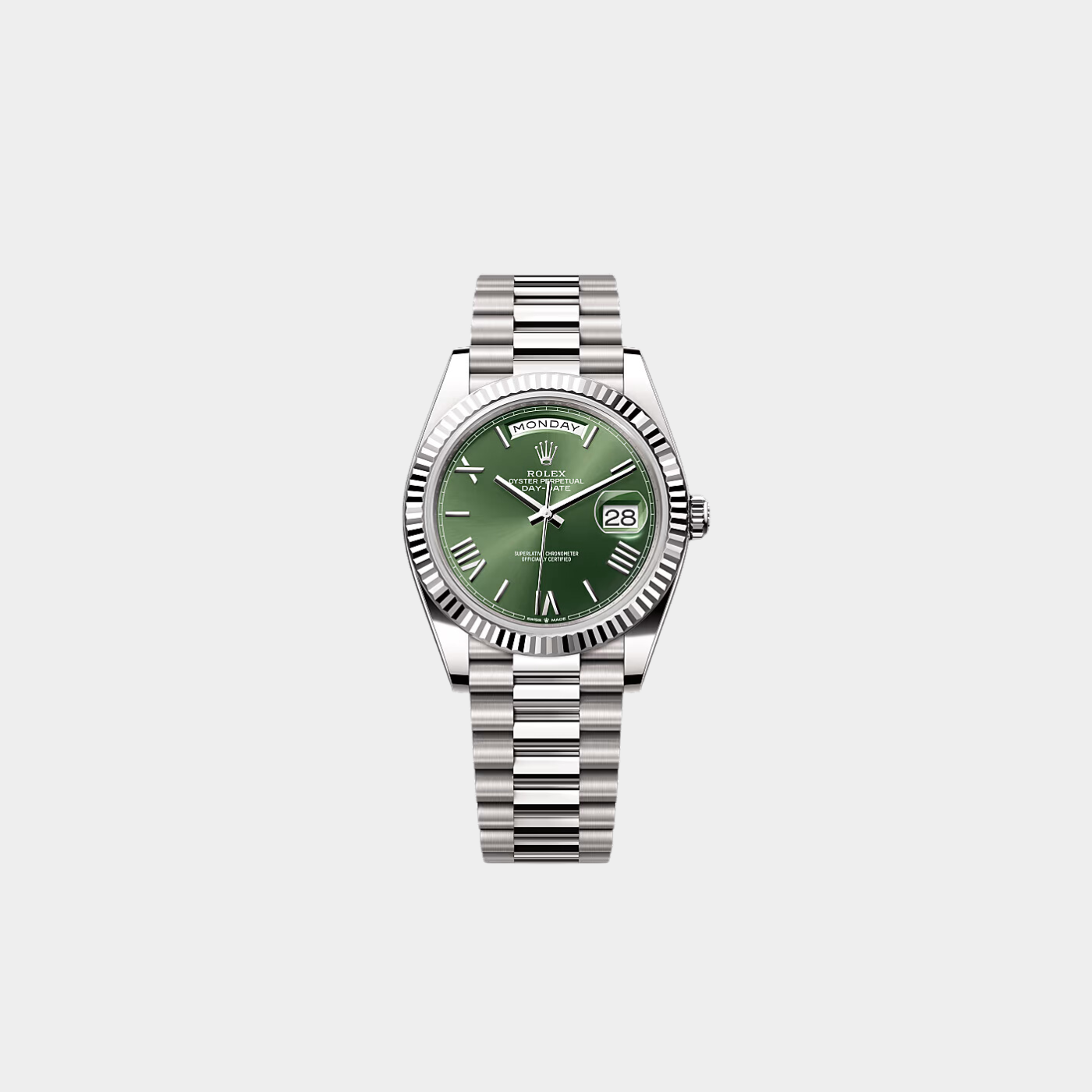 Rolex Day-Date 40 Green Dial White Gold 228239