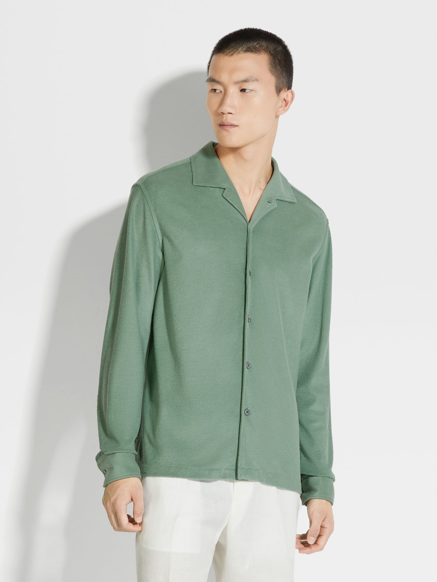 COTTON AND SILK SHIRT