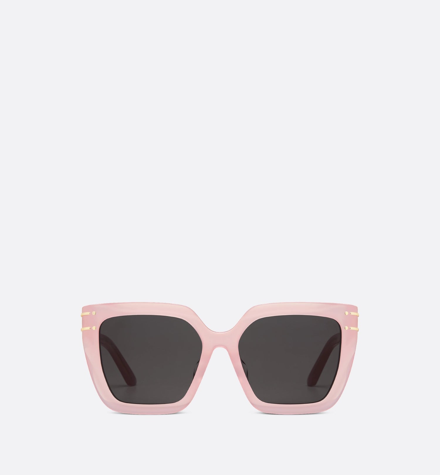 Diorsignature S10F Sea Glass Pink Square Sunglasses