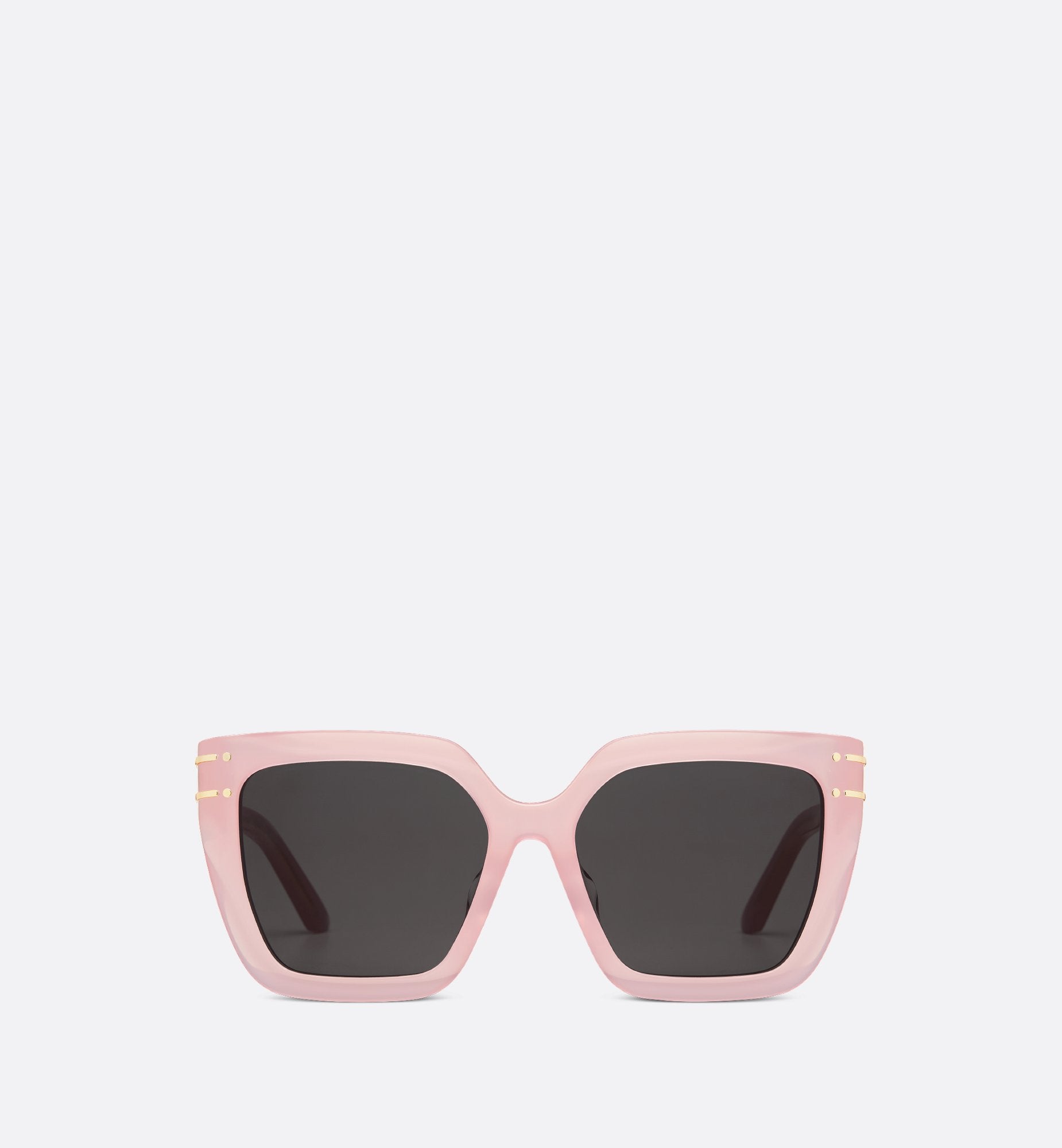 Diorsignature S10F Sea Glass Pink Square Sunglasses