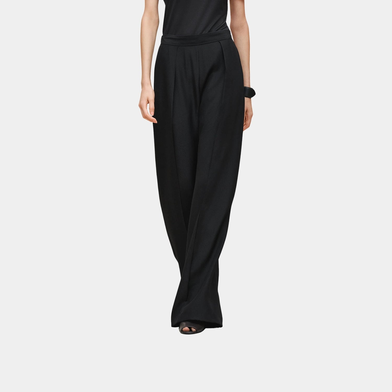 Pants in Crepe Silk Cavalry