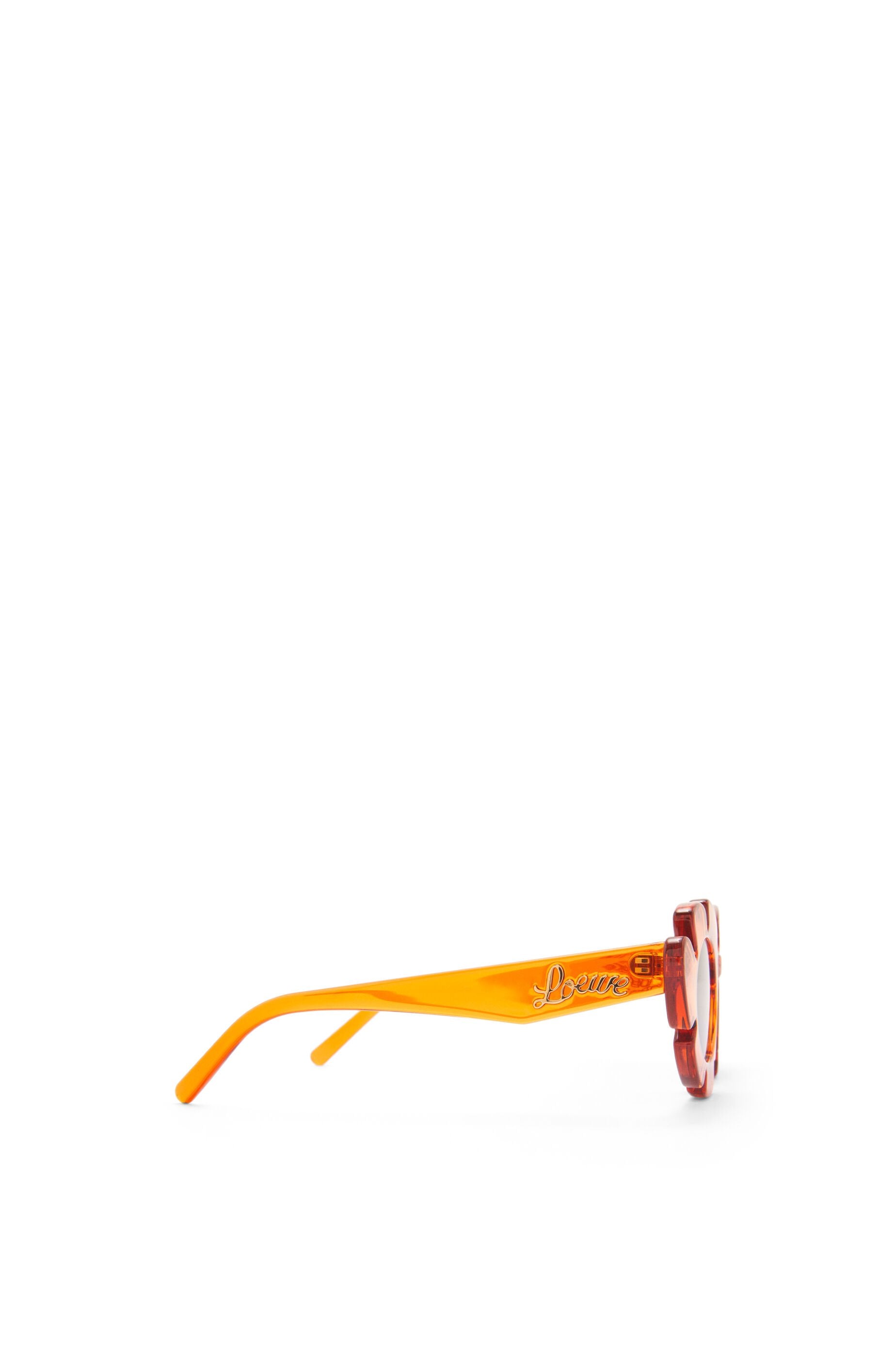 Flower sunglasses in injected nylon