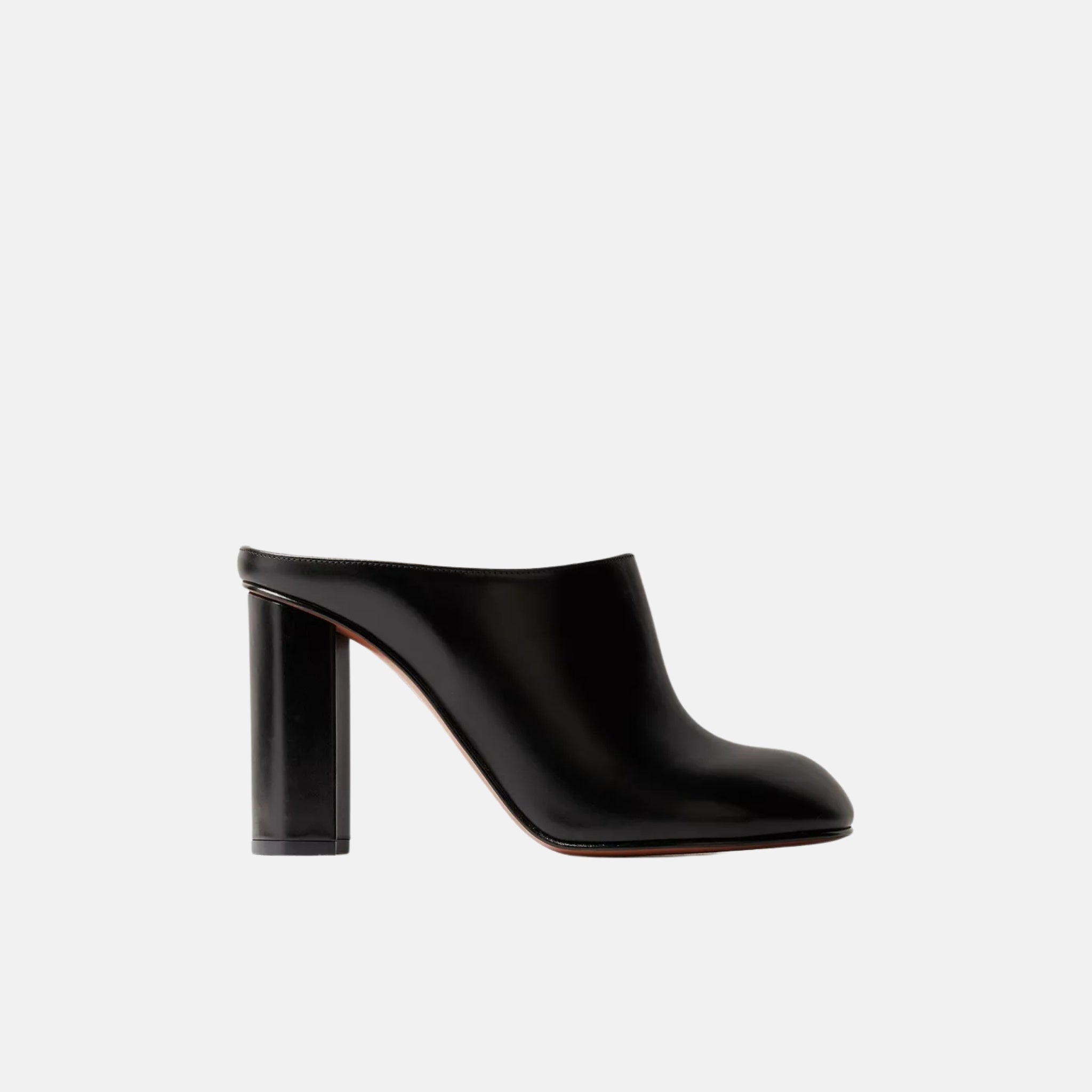 Alaia Babylone Mules In Calfskin, Black, Side