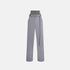 Alaia Cargo Trousers With Knit Band, Steel