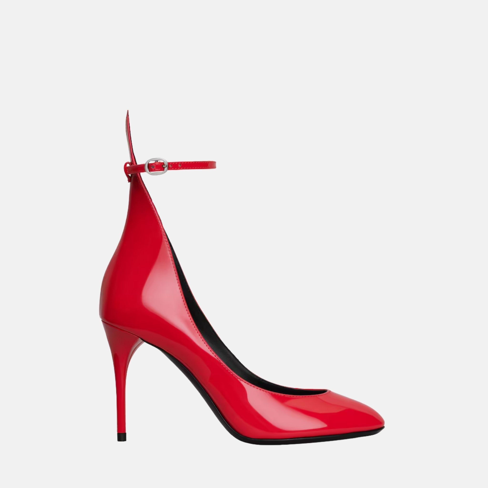 Alaia Decollete Pumps In Patent Leather, Red, Side