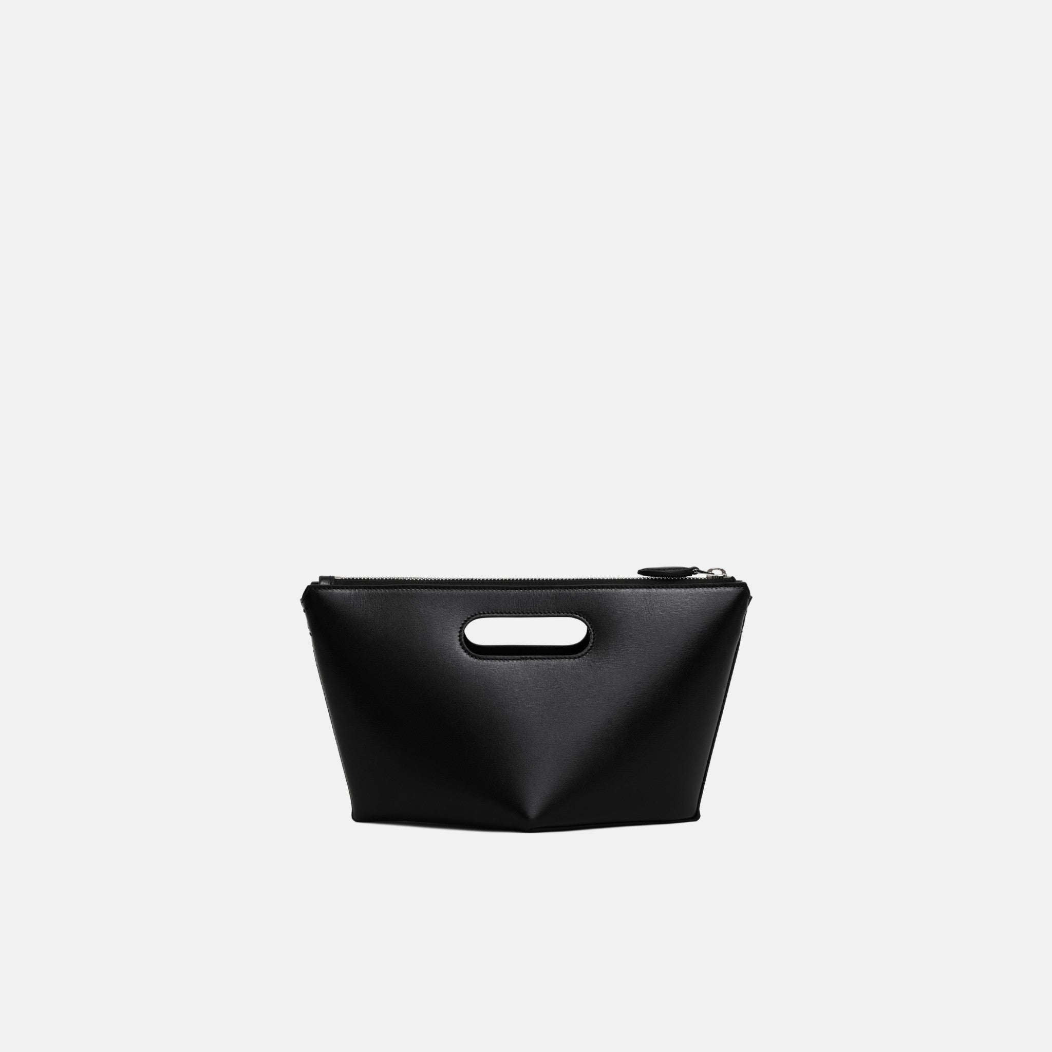 Alaia Folded Zipped Bag In Calfskin, Black, Back