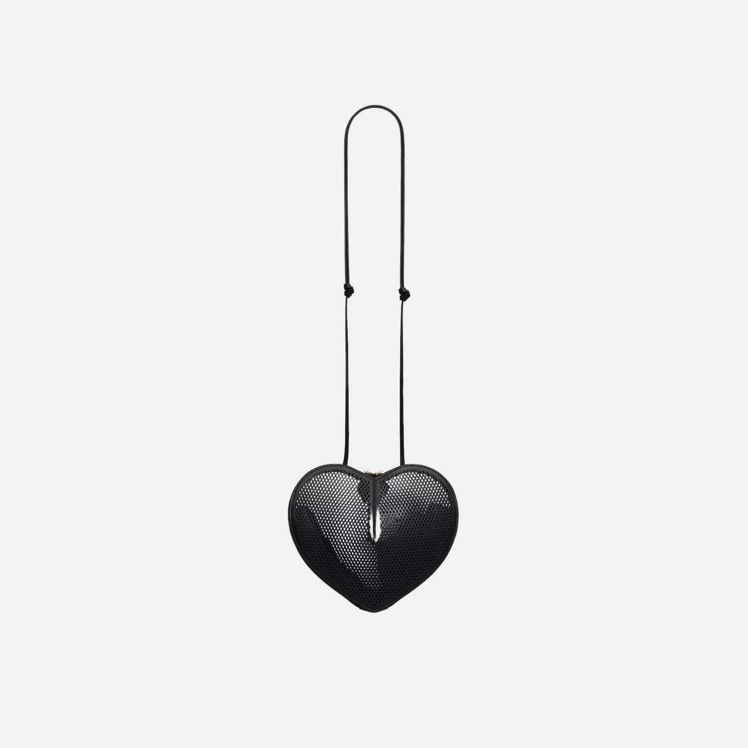 Alaia Le Coeur Bag In Perforated Leather, Black, Back