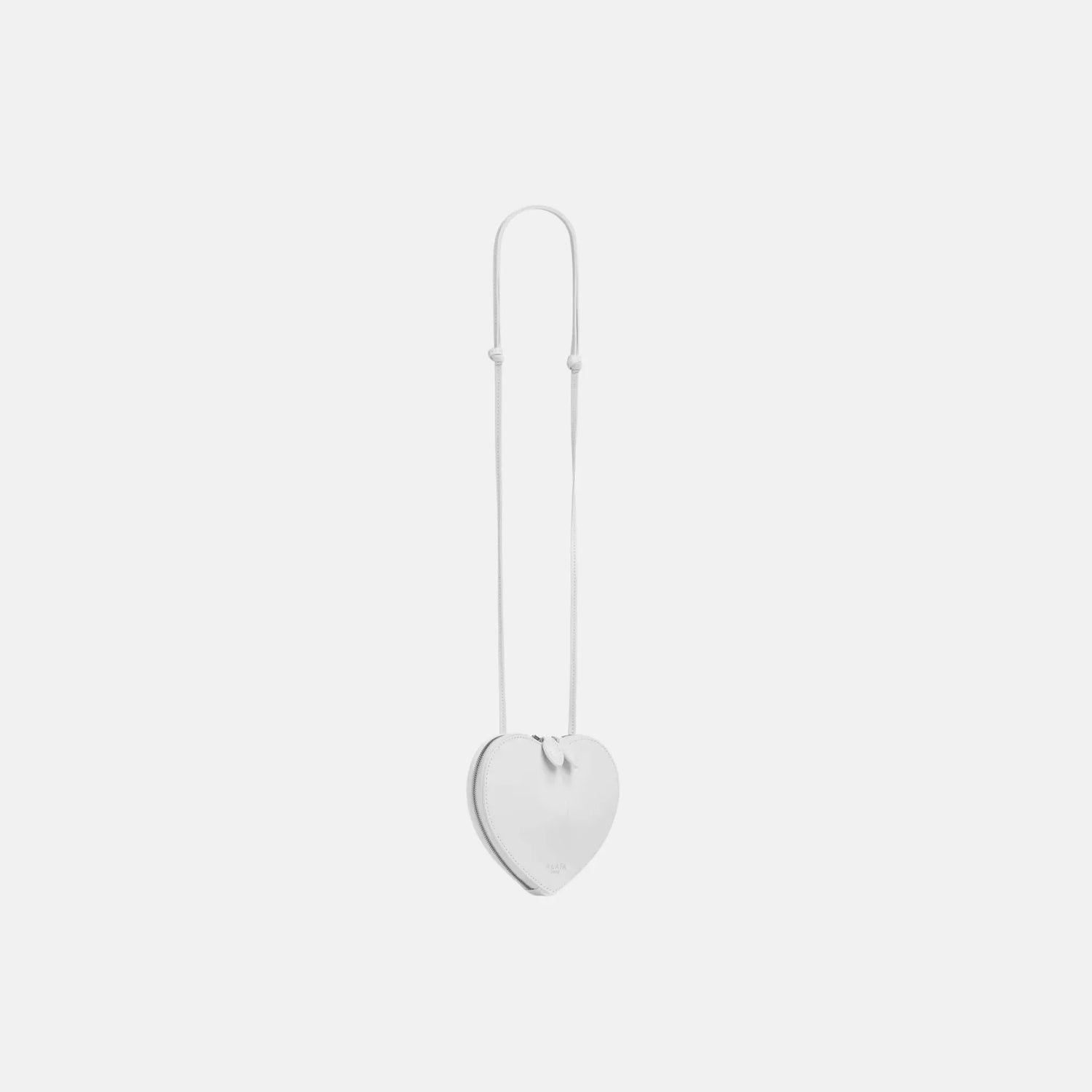 Alaia Le Coeur Small Bag in Leather, White, Side