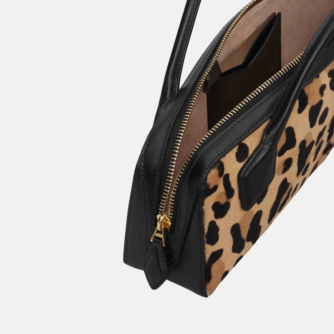 Alaia Le Teckel Clutch in Leopard Pony Leather, Inside