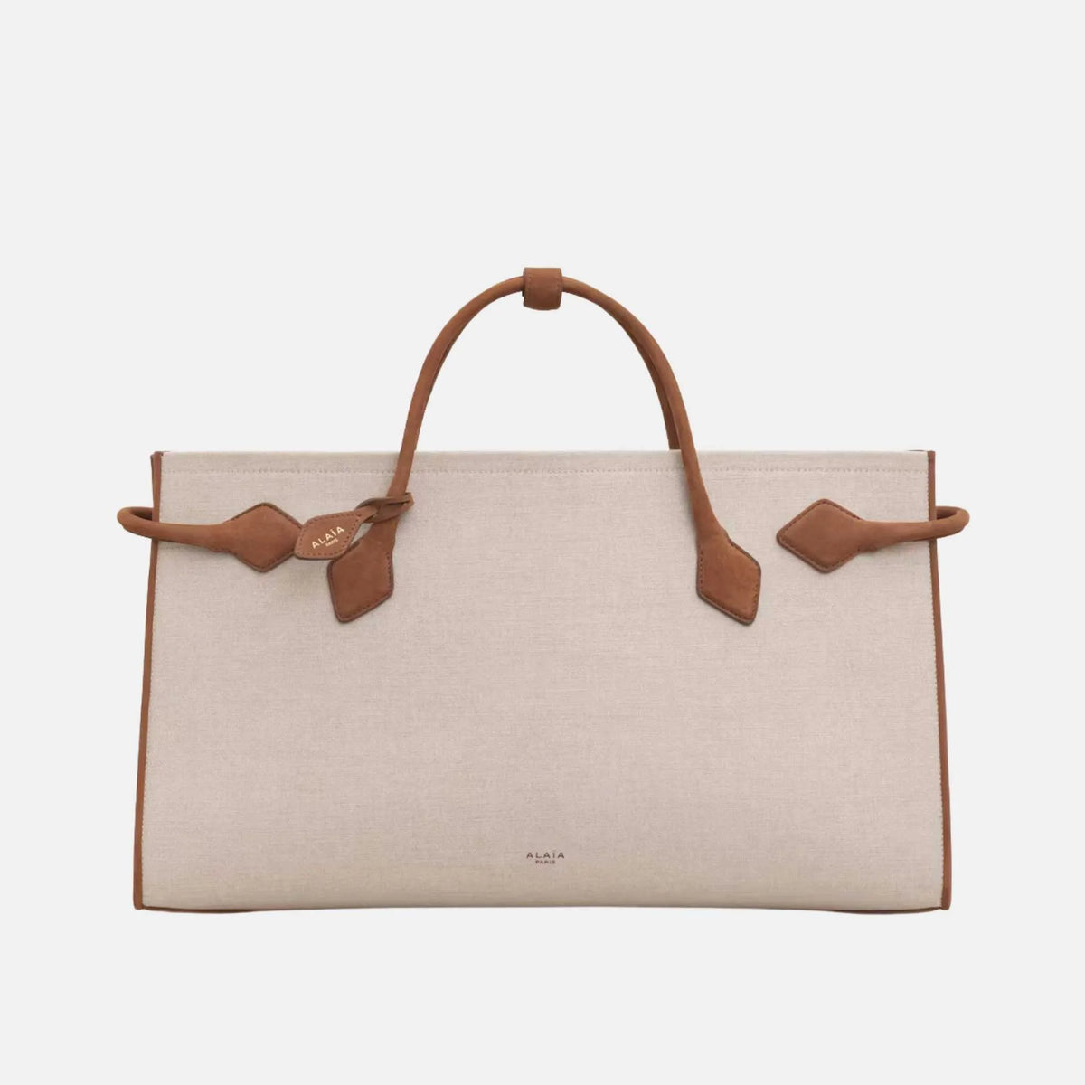 Le Teckel Cotton and Nubuck Canvas Tote Bag