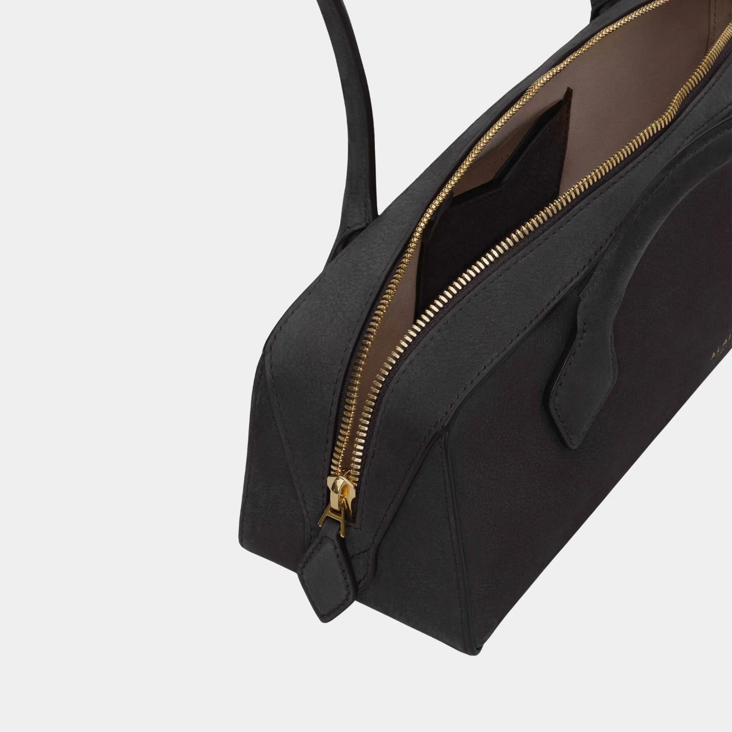 حقيبة Le Teckel Medium من شامواه Nubuck