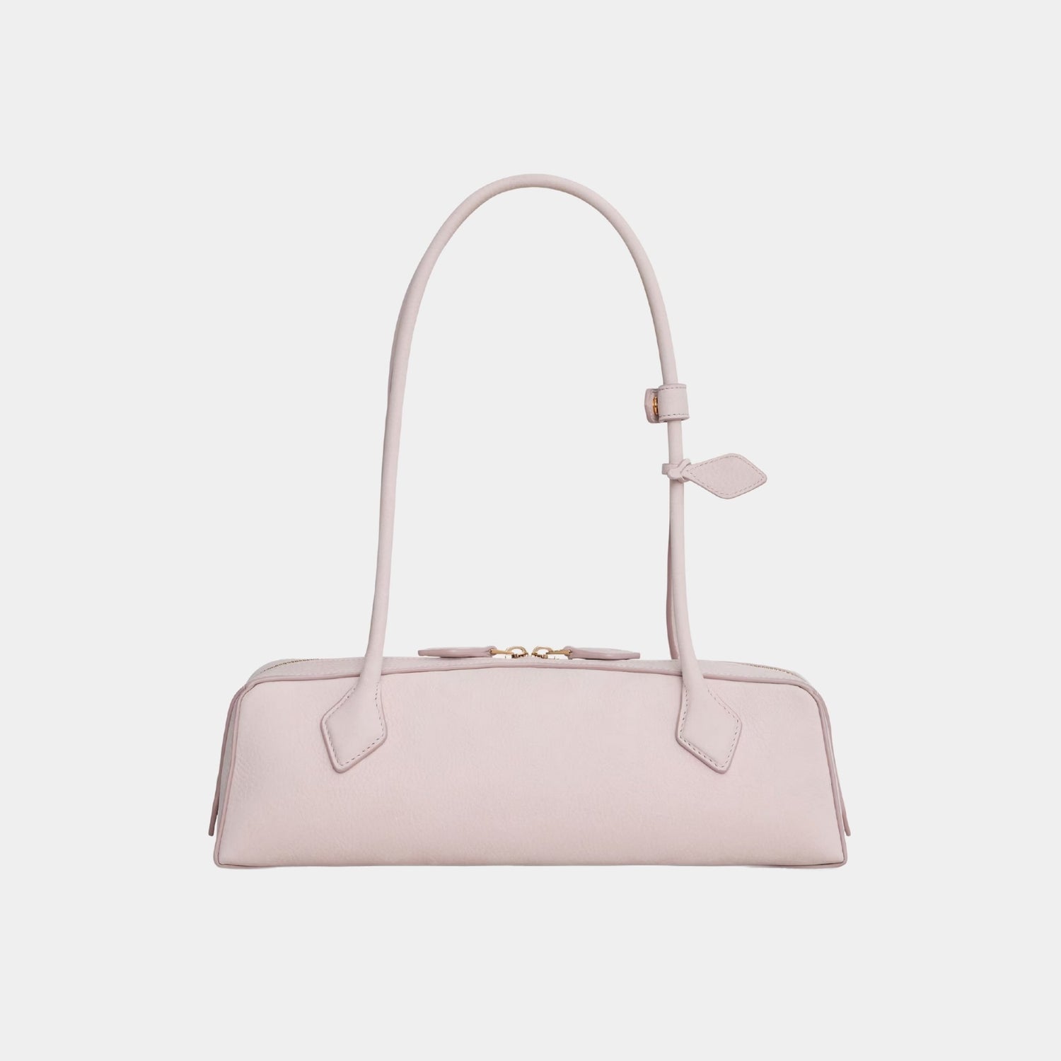 Alaia Le Teckel Medium Bag in Nubuk Calfskin, Beige Powder, Back