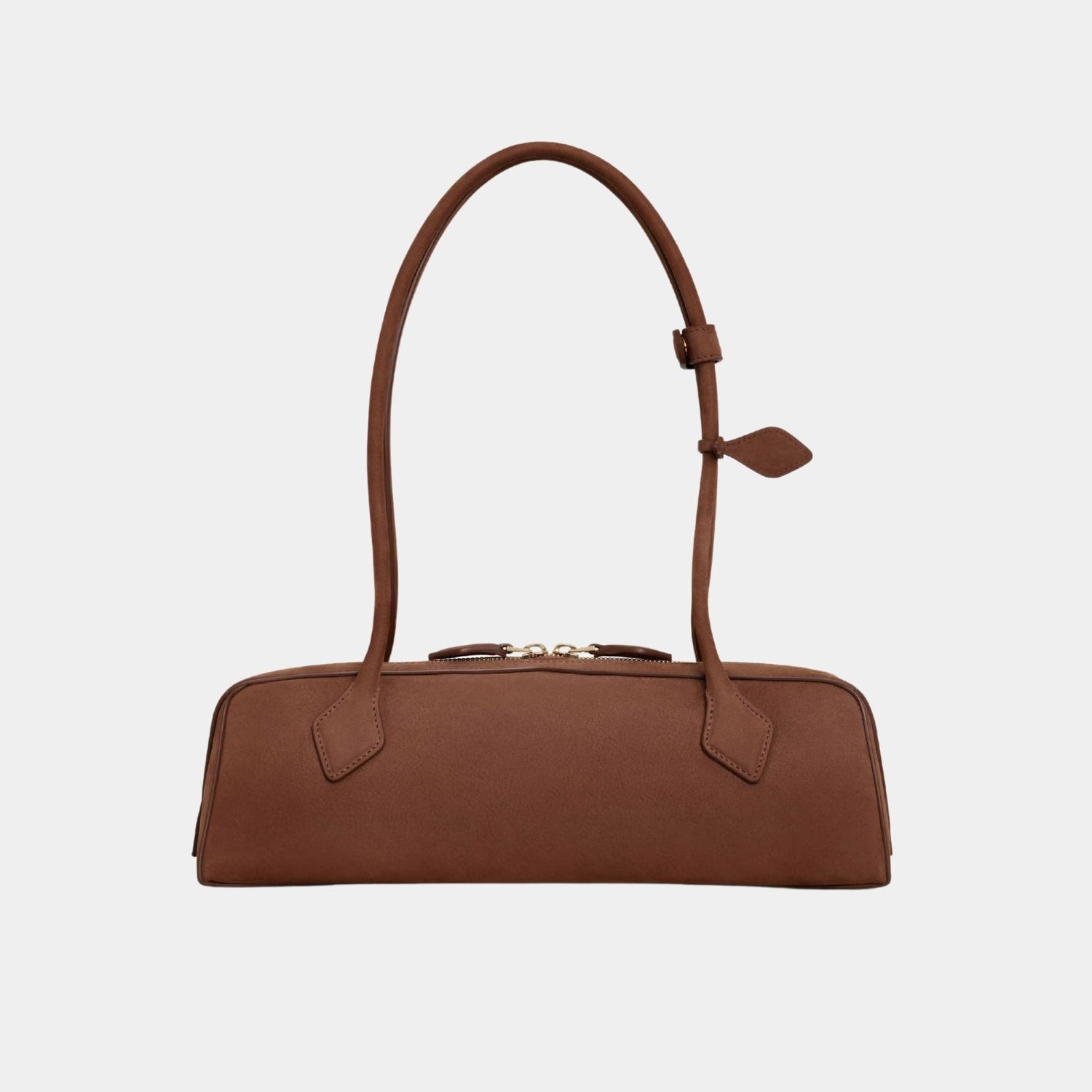 Alaia Le Teckel Medium Bag in Nubuk Calfskin, Brown, Back