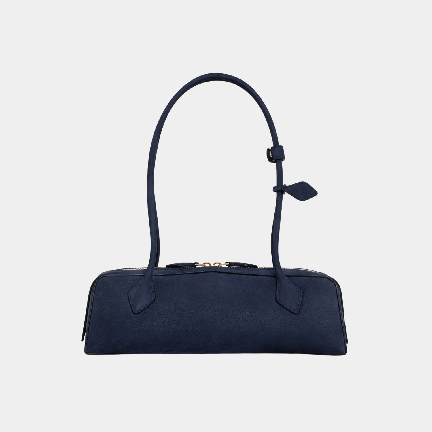 Alaia Le Teckel Medium Bag in Nubuk Calfskin, Dark Blue, Back