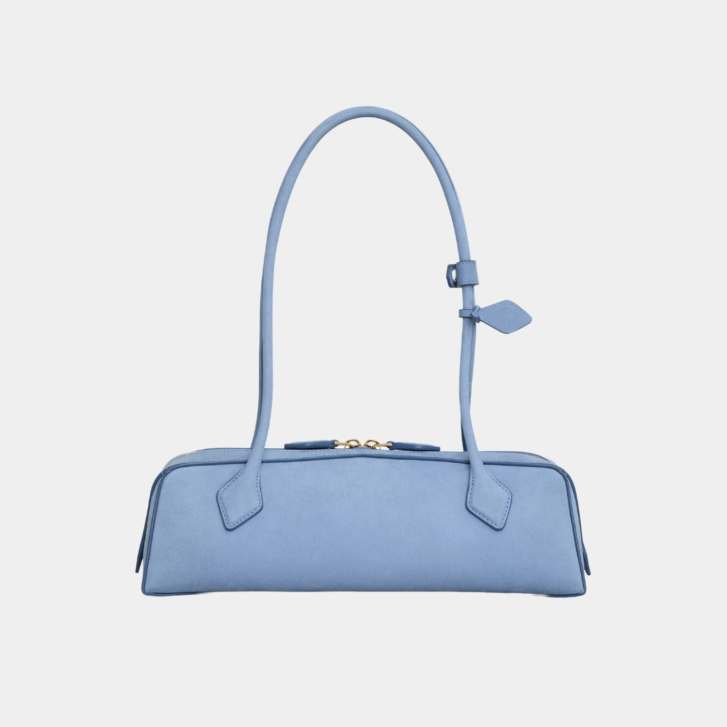 Alaia Le Teckel Medium Bag in Nubuk Calfskin, Sky Blue, Back