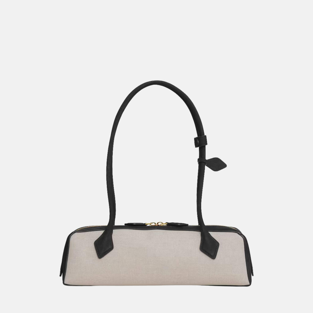 Alaia Le Teckel Medium Canvas and Nubuck Bag, Black, Back
