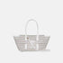 Alaia Neo Mina 20 Bag In Vienne Calfskin, White